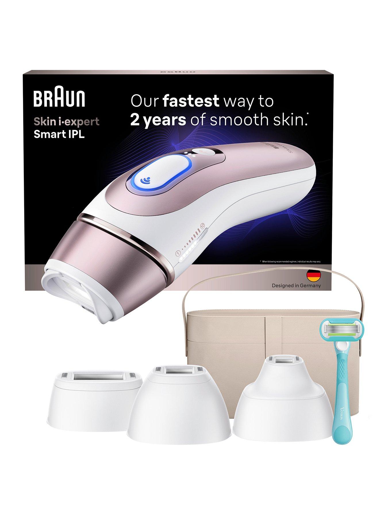 Braun Braun Smart IPL Skin iÂ·expert, At Home Hair Removal, With Free App, 4 Smart Heads, PL7441