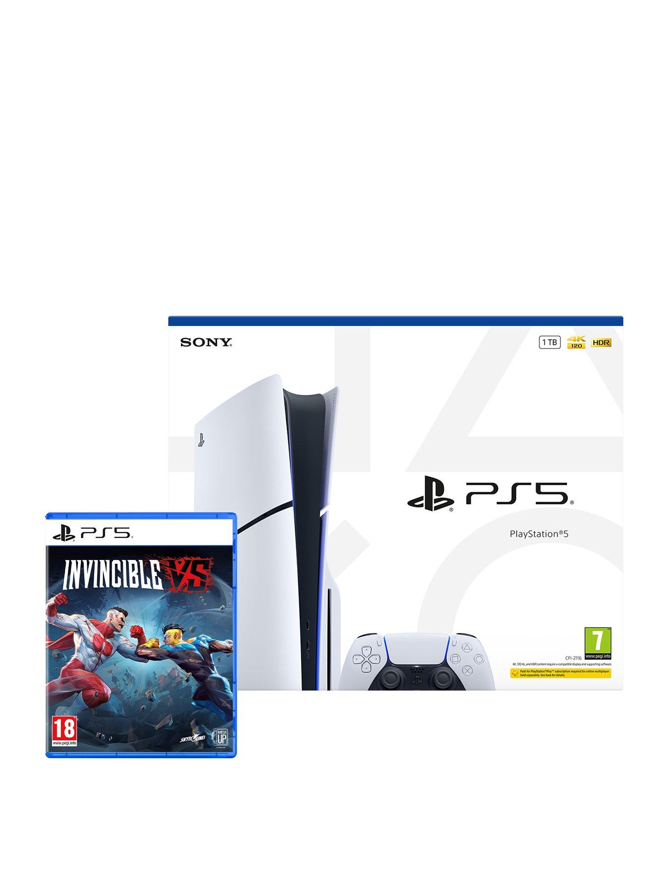 Image 1 of 8 of Playstation PlayStation&reg;5 Disc Console &ndash; 1TB&nbsp;&amp; Invincible VS