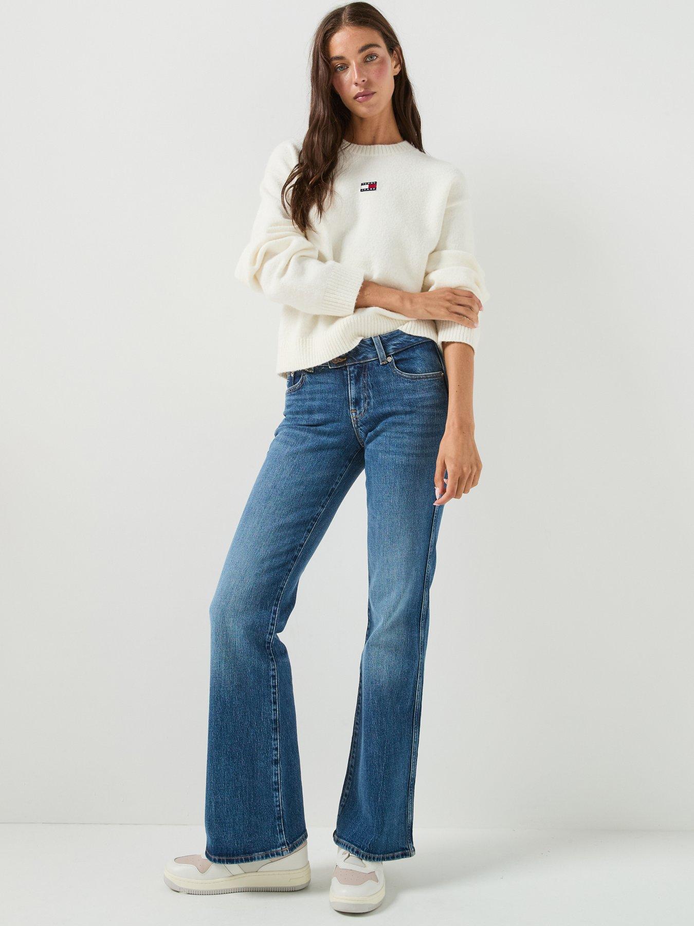 Image 3 of 5 of Tommy Jeans Tommy Badge Fluffy Alpaca Cardigan - White