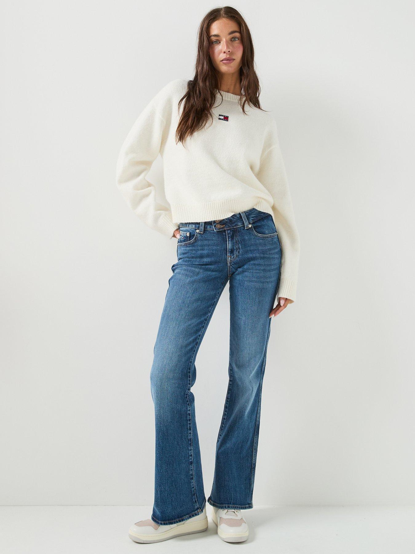 Image 5 of 5 of Tommy Jeans Tommy Badge Fluffy Alpaca Cardigan - White