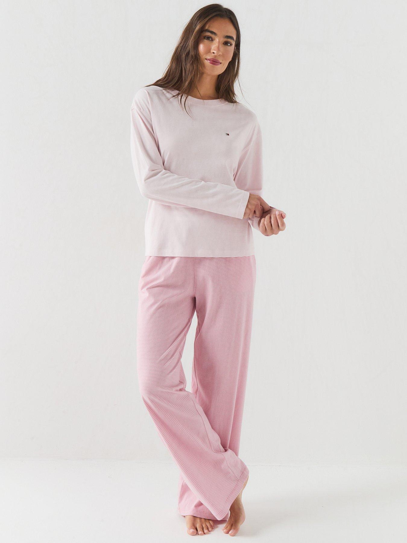 Tommy Hilfiger Long Sleeve Jersey Pyjama Set - Pink
