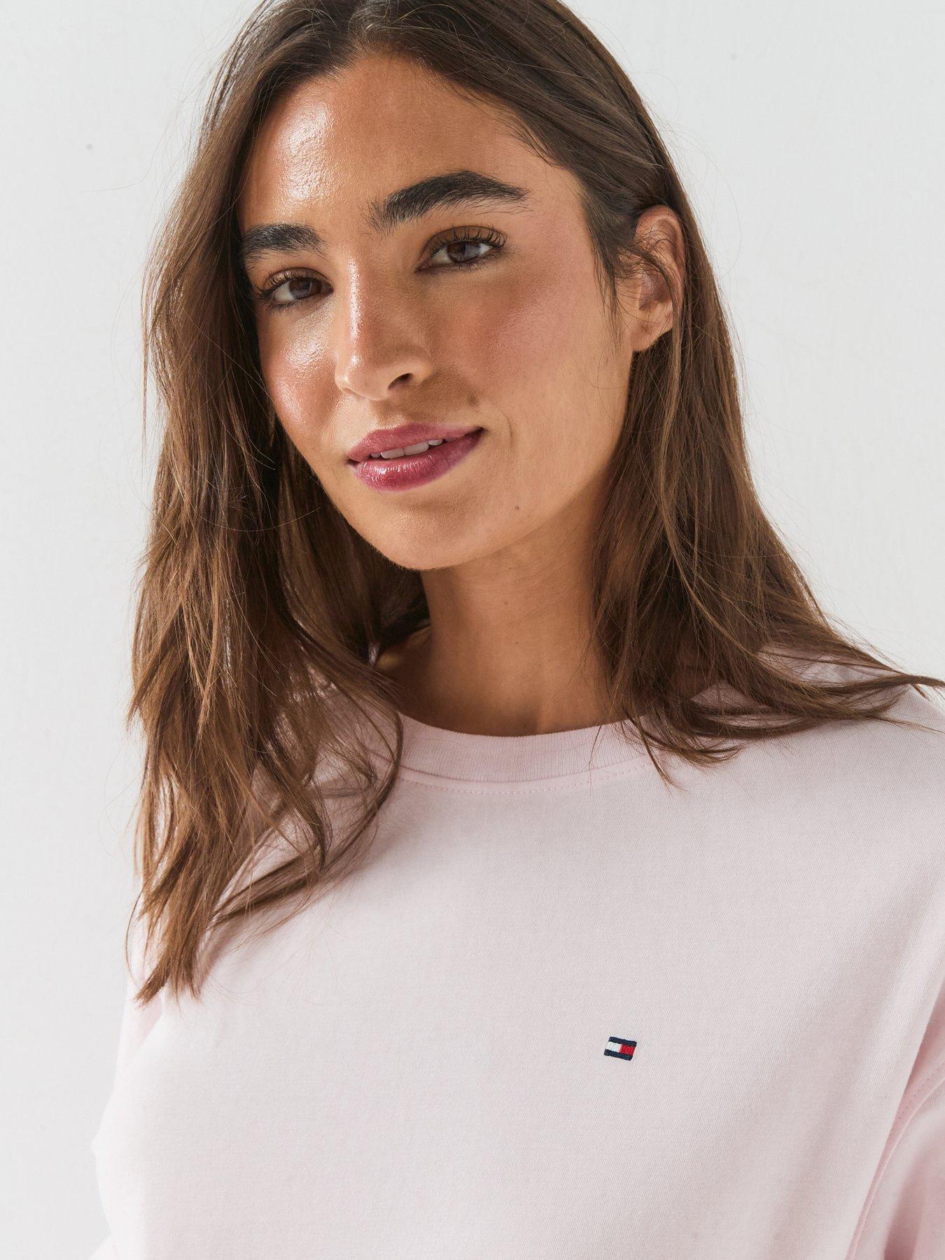 Image 4 of 6 of Tommy Hilfiger Long Sleeve Jersey Pyjama Set - Pink