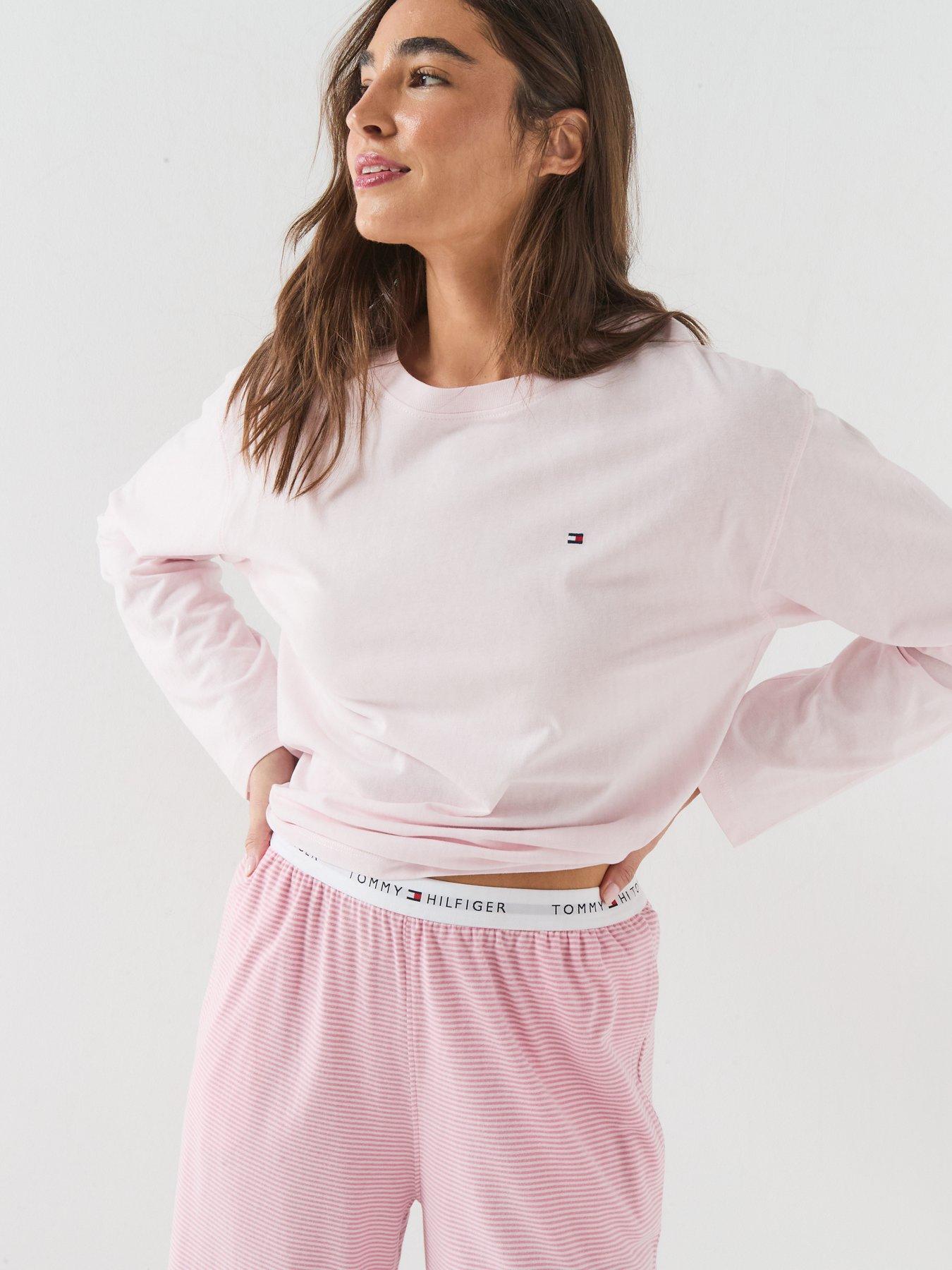 Image 5 of 6 of Tommy Hilfiger Long Sleeve Jersey Pyjama Set - Pink