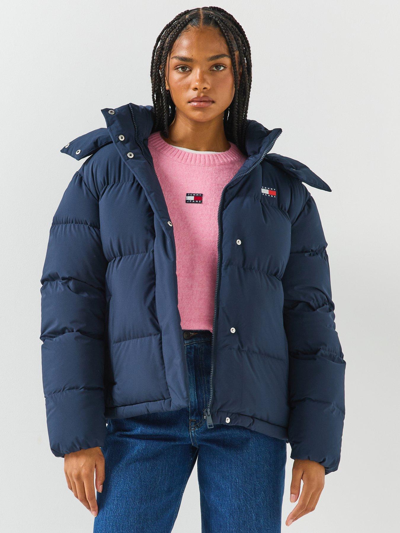Image 1 of 6 of Tommy Jeans Relaxed Down Alaska Puffer Jacket - Blue