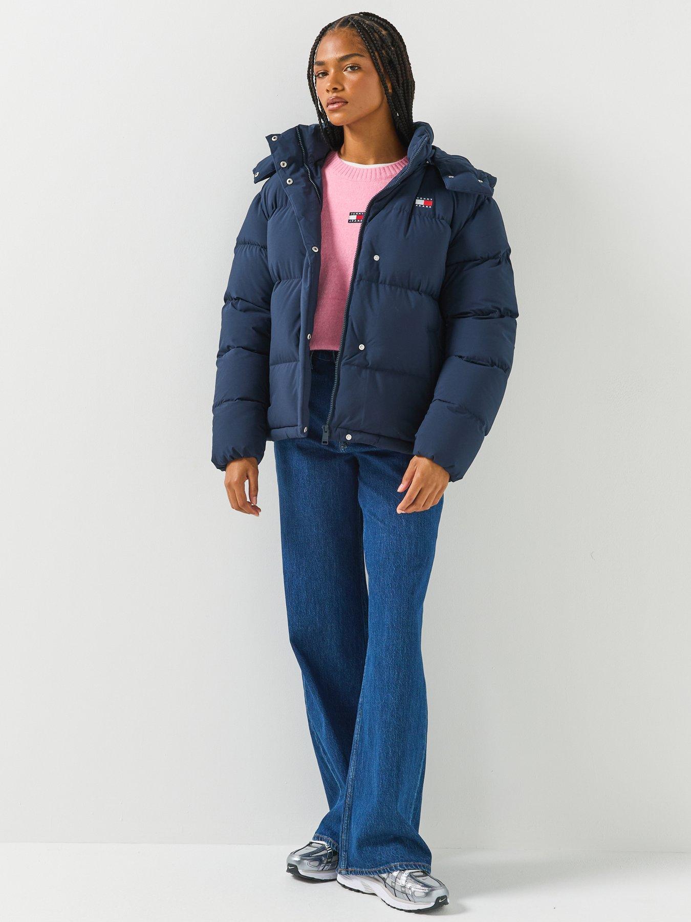Image 3 of 6 of Tommy Jeans Relaxed Down Alaska Puffer Jacket - Blue