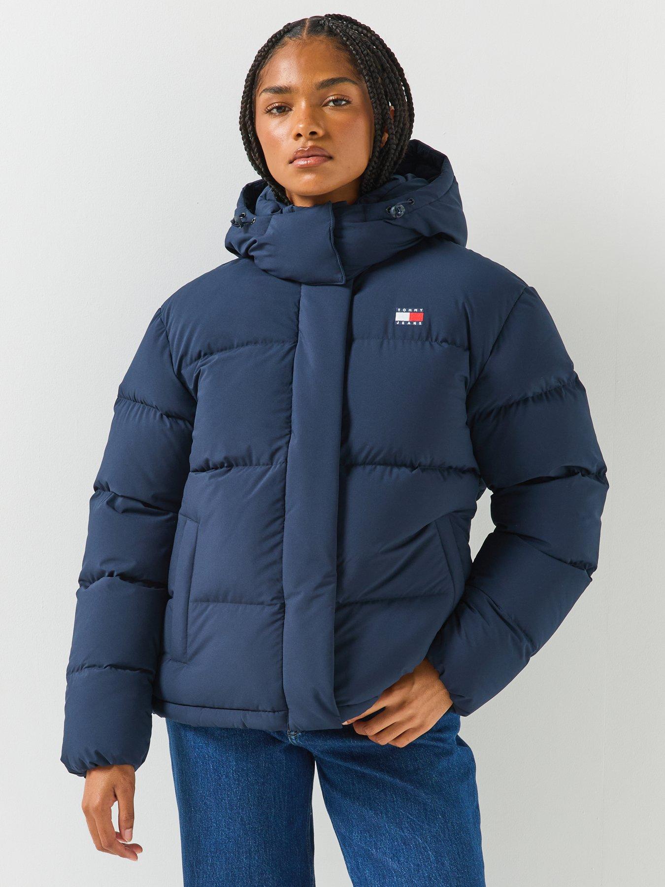 Image 4 of 6 of Tommy Jeans Relaxed Down Alaska Puffer Jacket - Blue