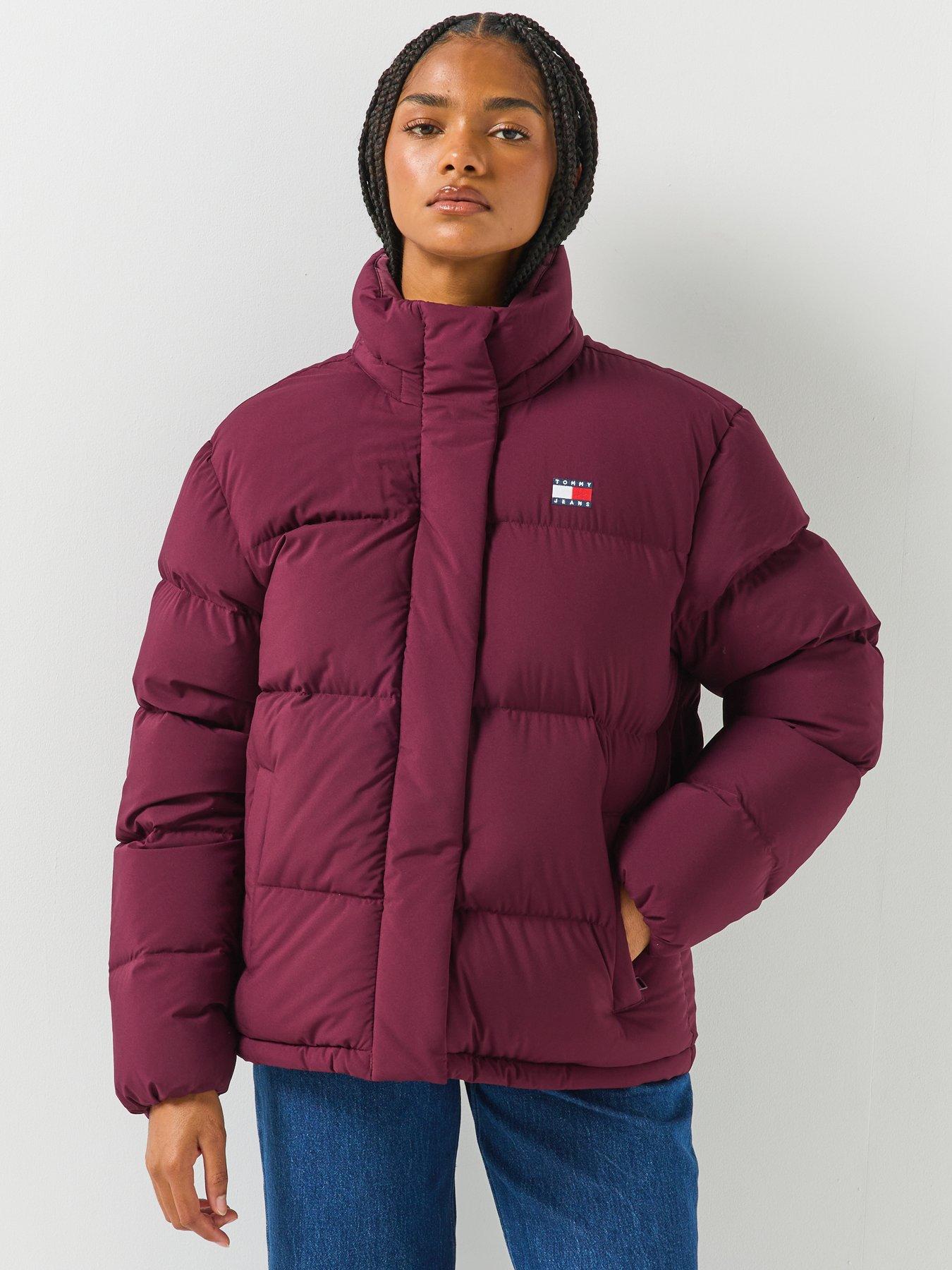 Image 5 of 6 of Tommy Jeans Relaxed Down Alaska Puffer Jacket - Red