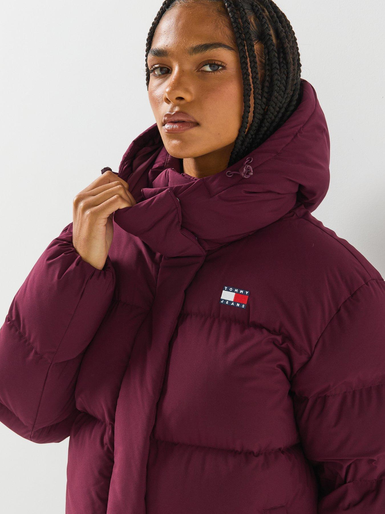 Image 6 of 6 of Tommy Jeans Relaxed Down Alaska Puffer Jacket - Red