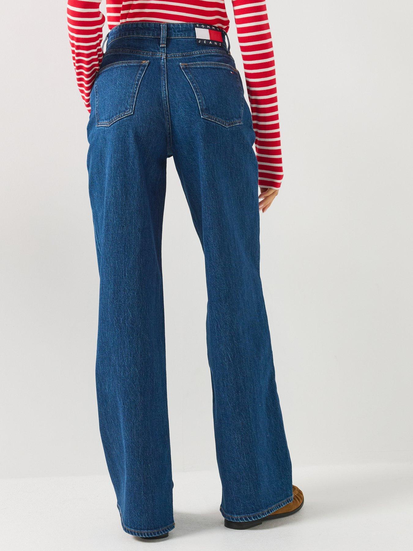 Image 2 of 5 of Tommy Jeans Claire High Rise Wide Jeans - Denim Dark