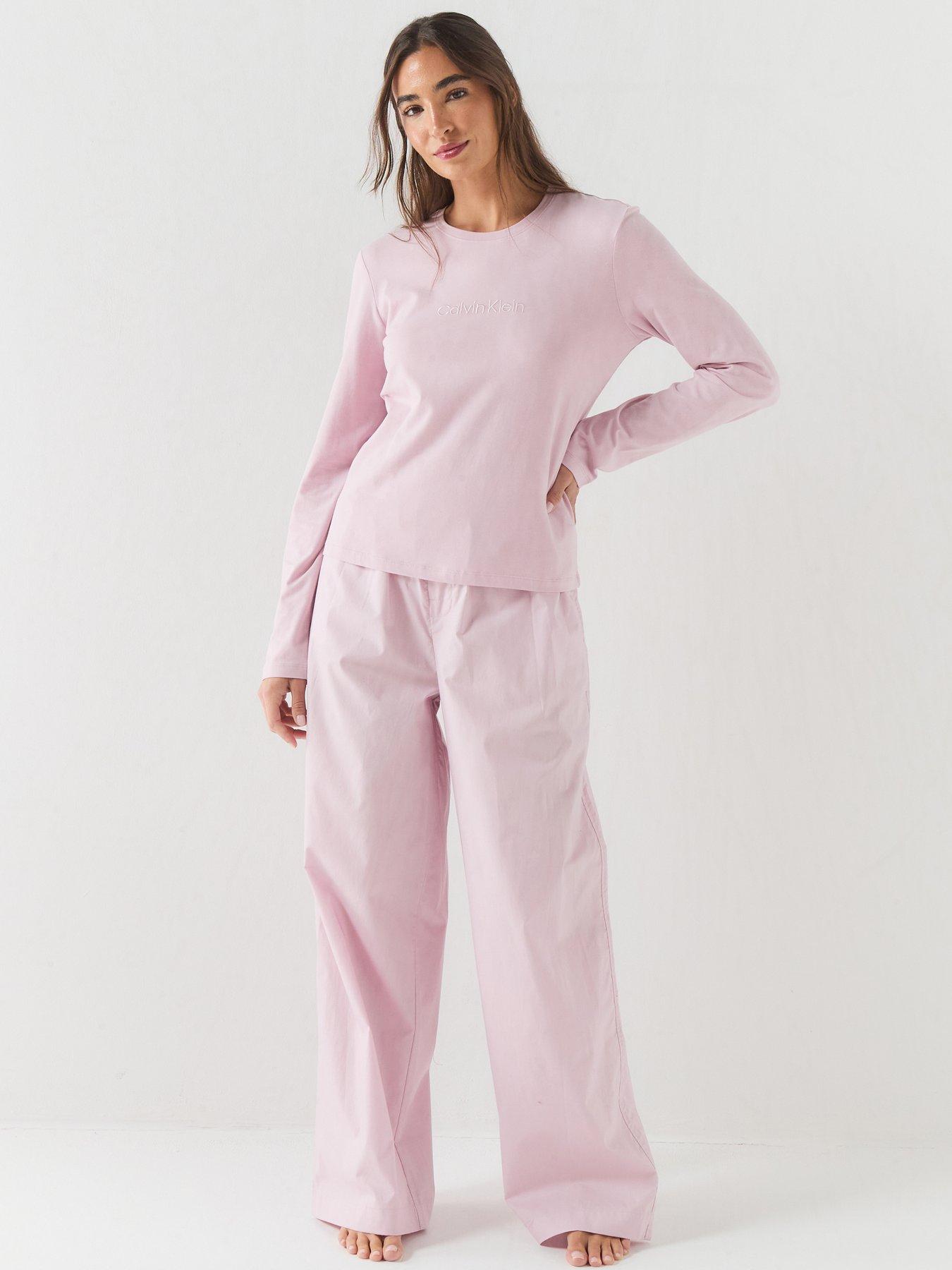 Calvin Klein Long Sleeve Pant Set - Purple