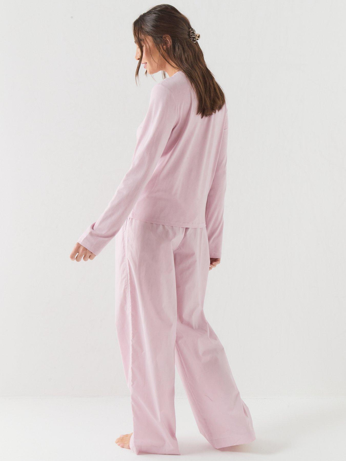 Image 2 of 6 of Calvin Klein Long Sleeve Pant Set - Purple