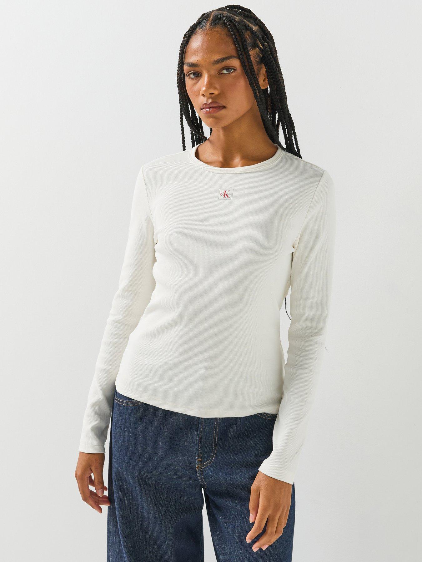 Calvin Klein Jeans Ls Woven Label Sensual Detail To