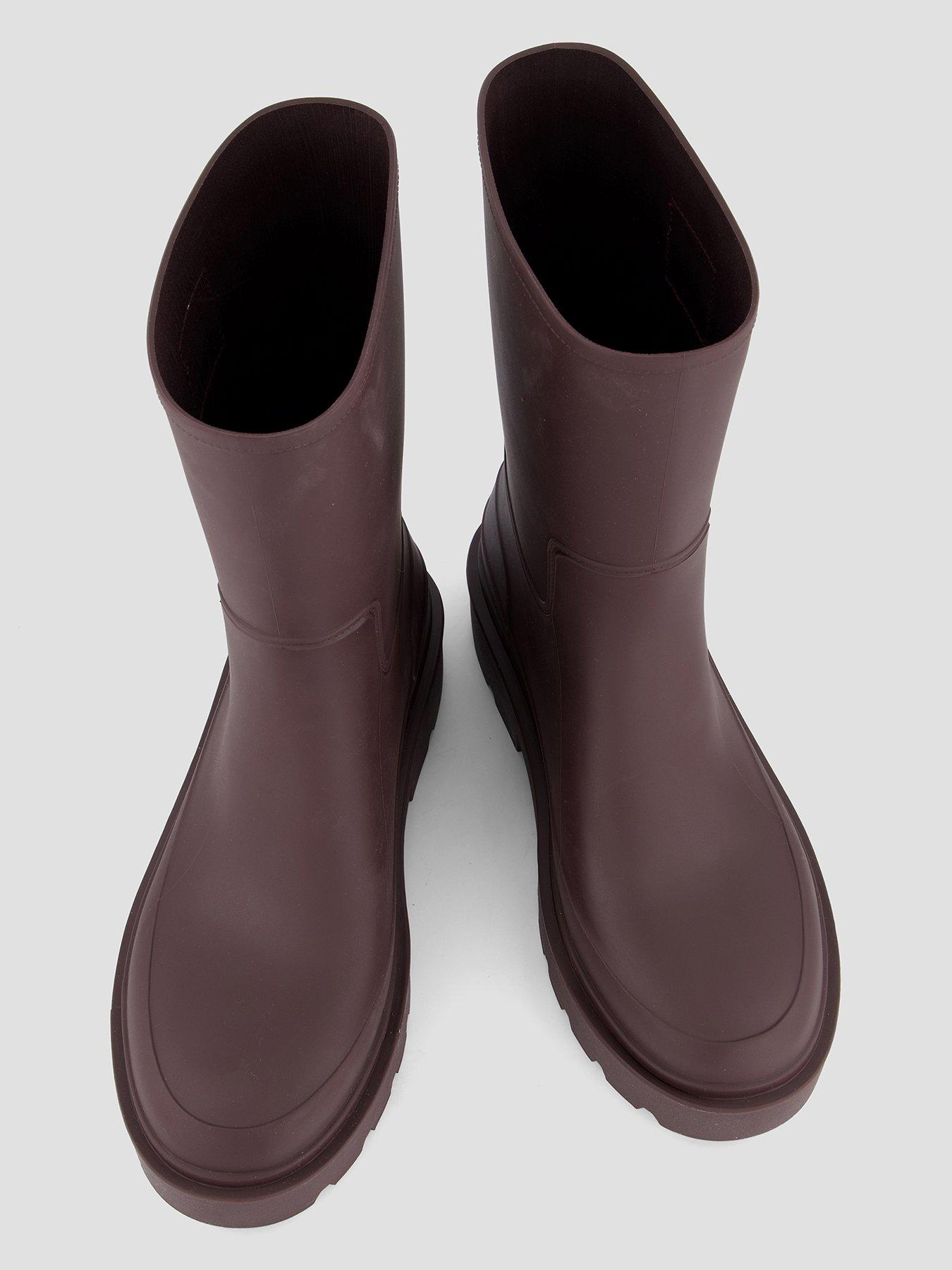 Image 3 of 7 of Calvin Klein Women's Mid Rainboot Rubber Wellington Boots - Brown