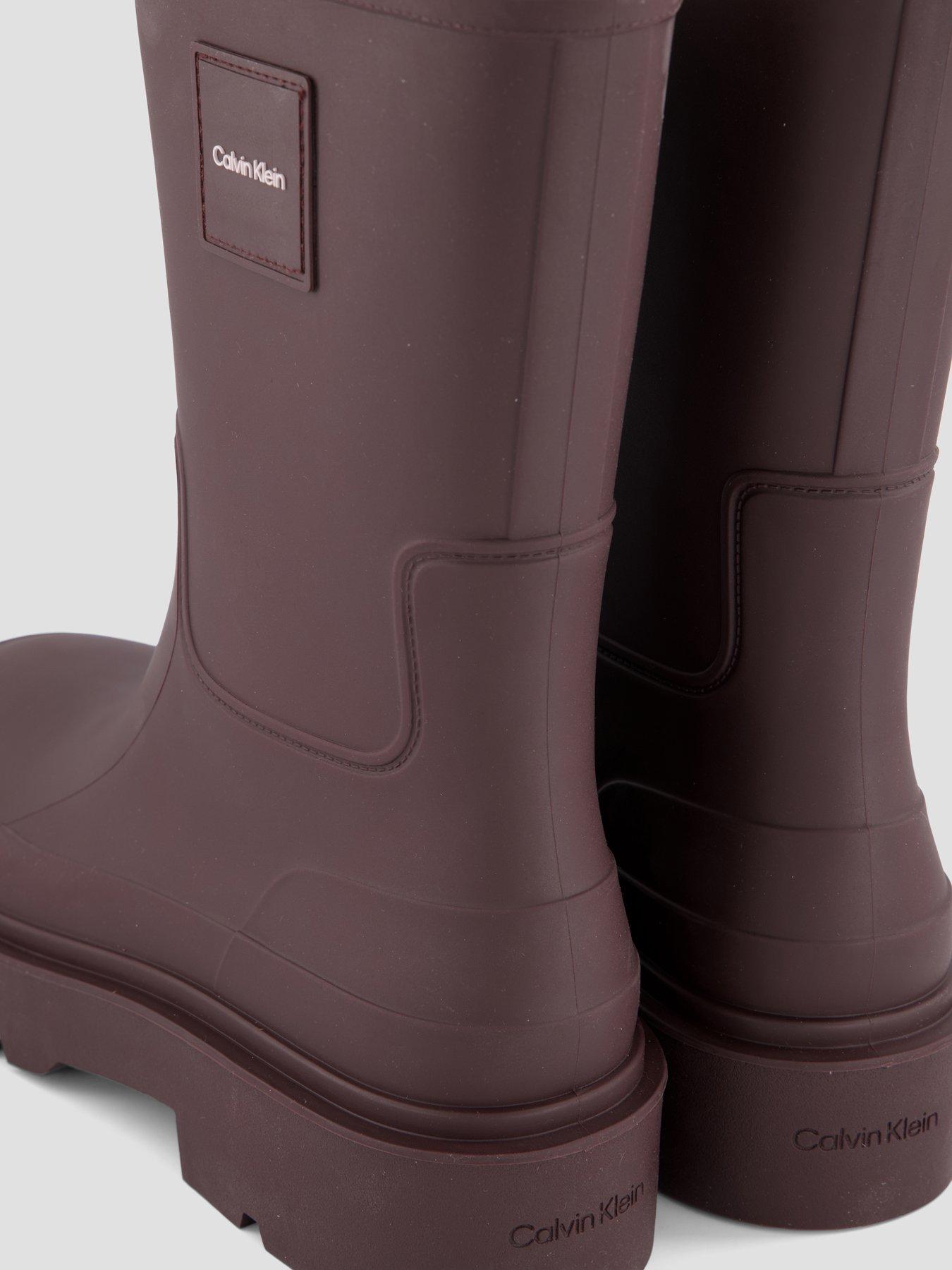 Image 5 of 7 of Calvin Klein Women's Mid Rainboot Rubber Wellington Boots - Brown