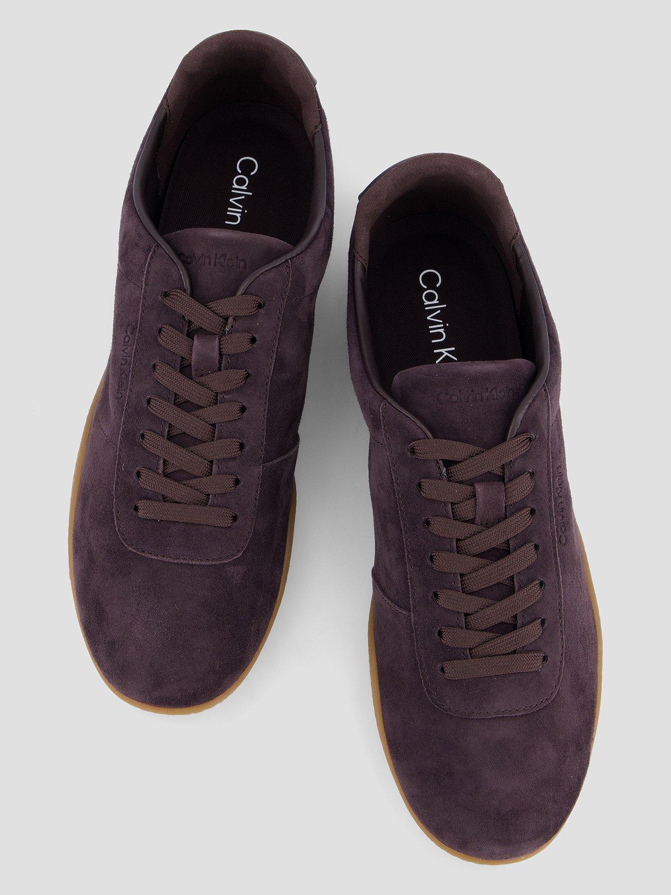 Image 3 of 7 of Calvin Klein Suede Hybrid Ballet Trainers - Brown