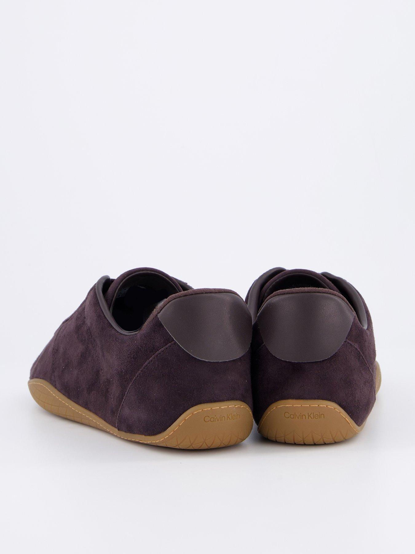 Image 6 of 7 of Calvin Klein Suede Hybrid Ballet Trainers - Brown