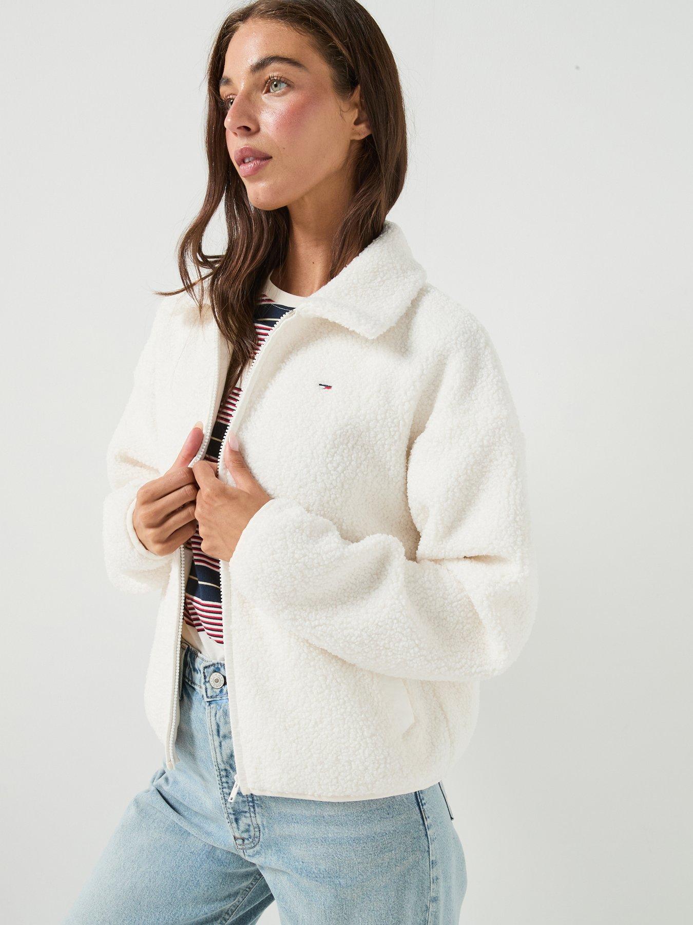 Tommy Jeans Tjw S Flag Zip Thru Teddy Ext