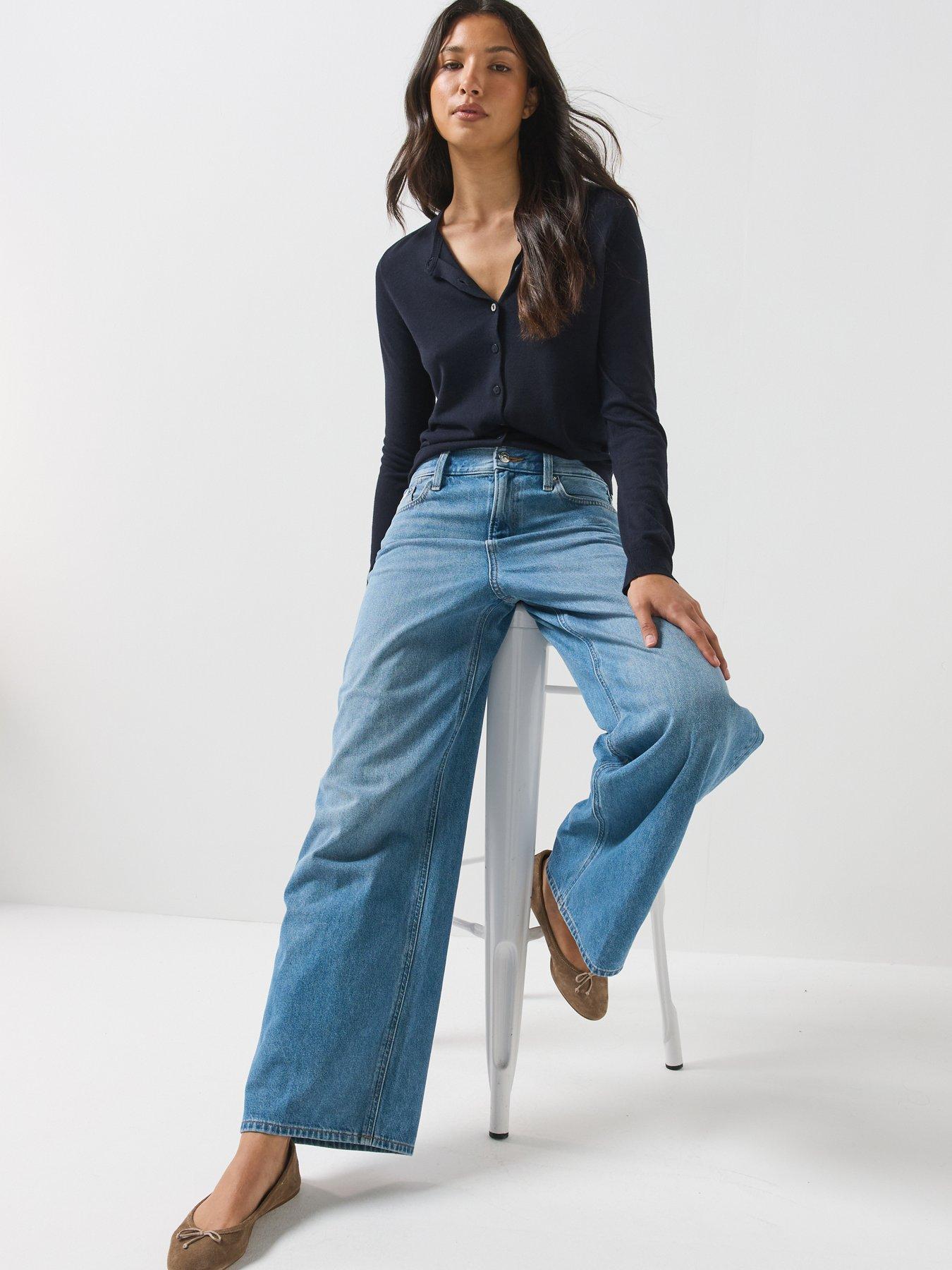 Image 3 of 6 of Calvin Klein Jeans Relaxed Baggy Fit Jeans - Mystic Blue