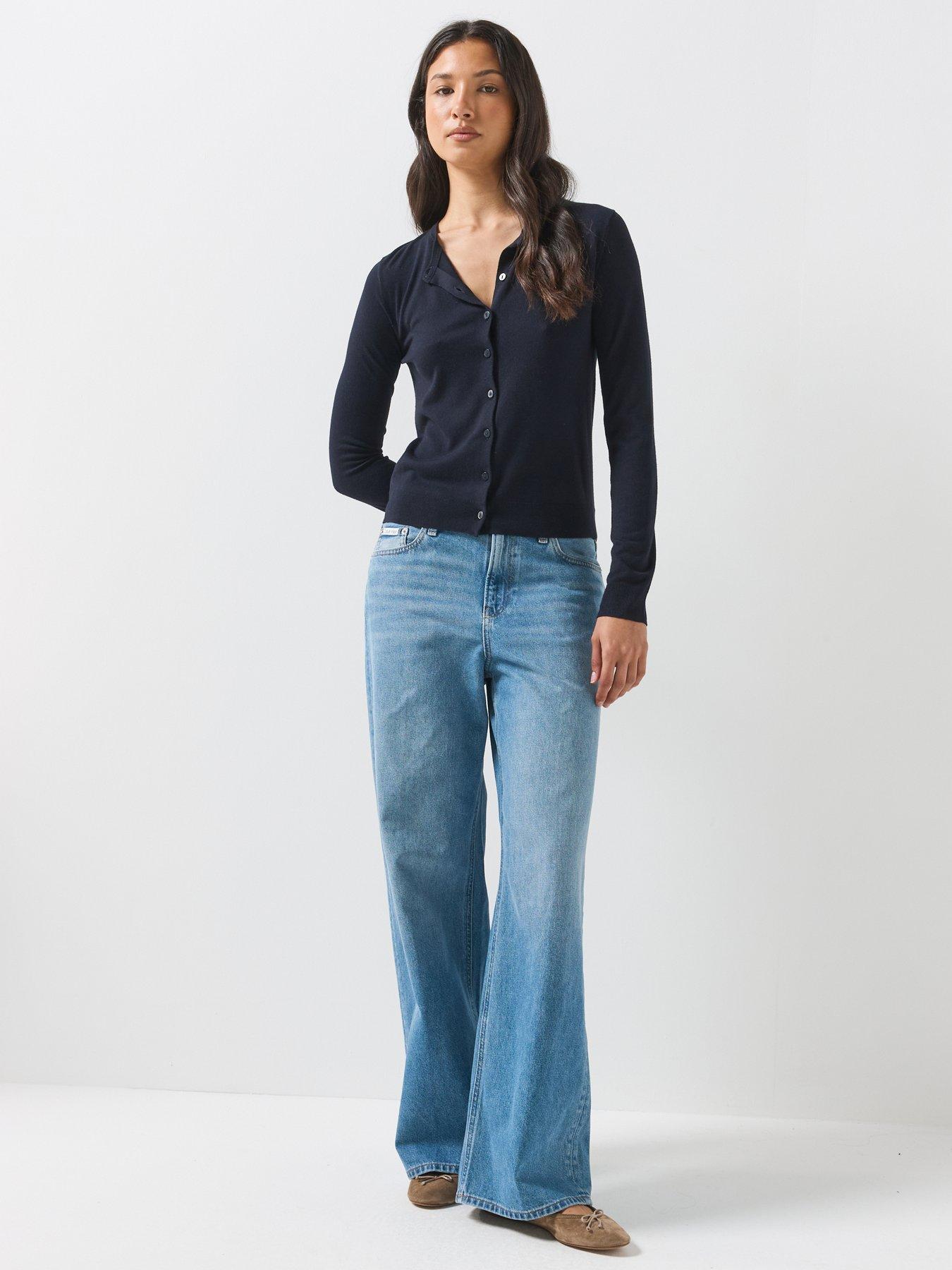Image 6 of 6 of Calvin Klein Jeans Relaxed Baggy Fit Jeans - Mystic Blue