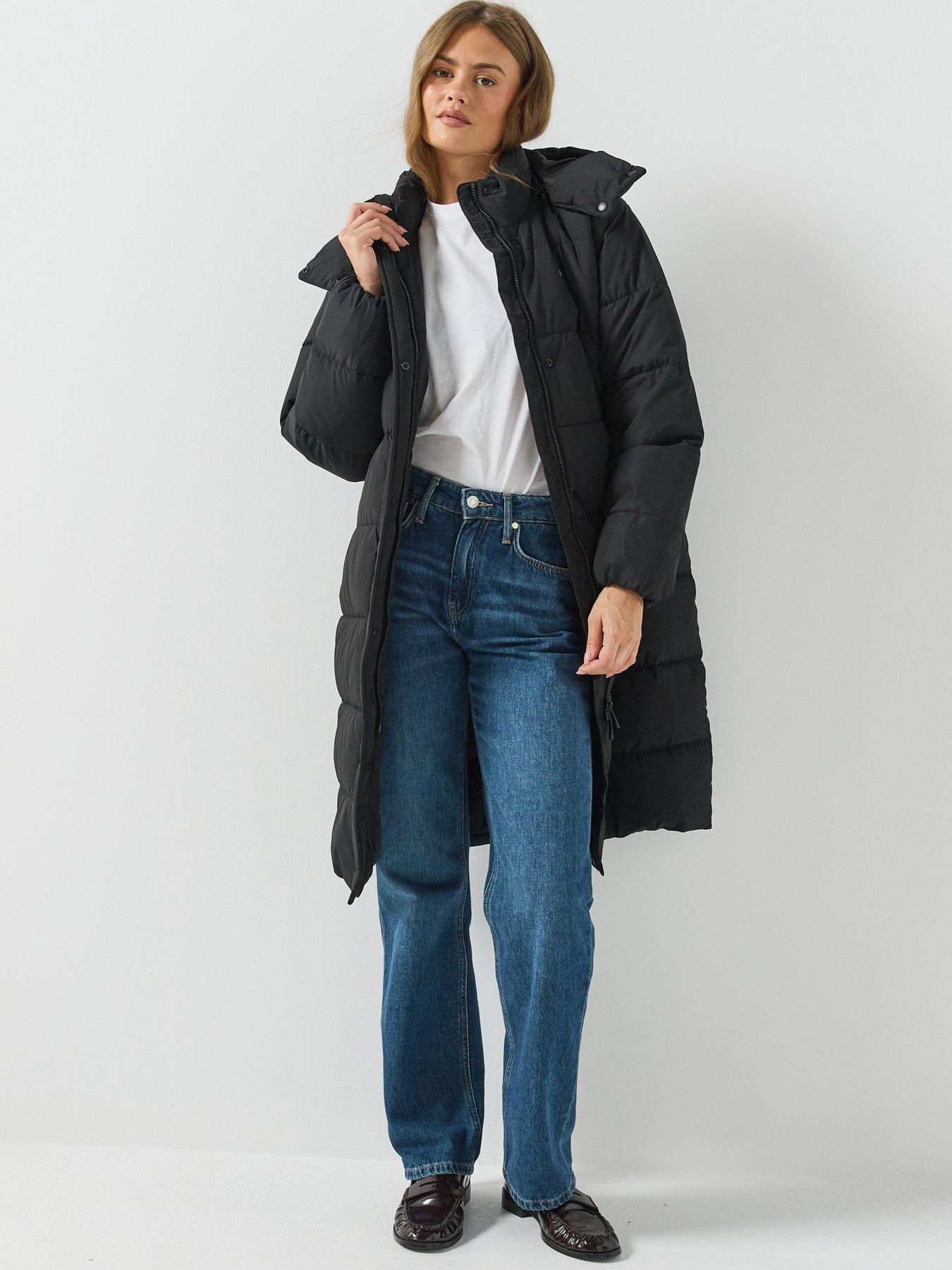 Image 5 of 6 of Calvin Klein Jeans Jeans Matte Midweight Longline Puffer Jacket - Black