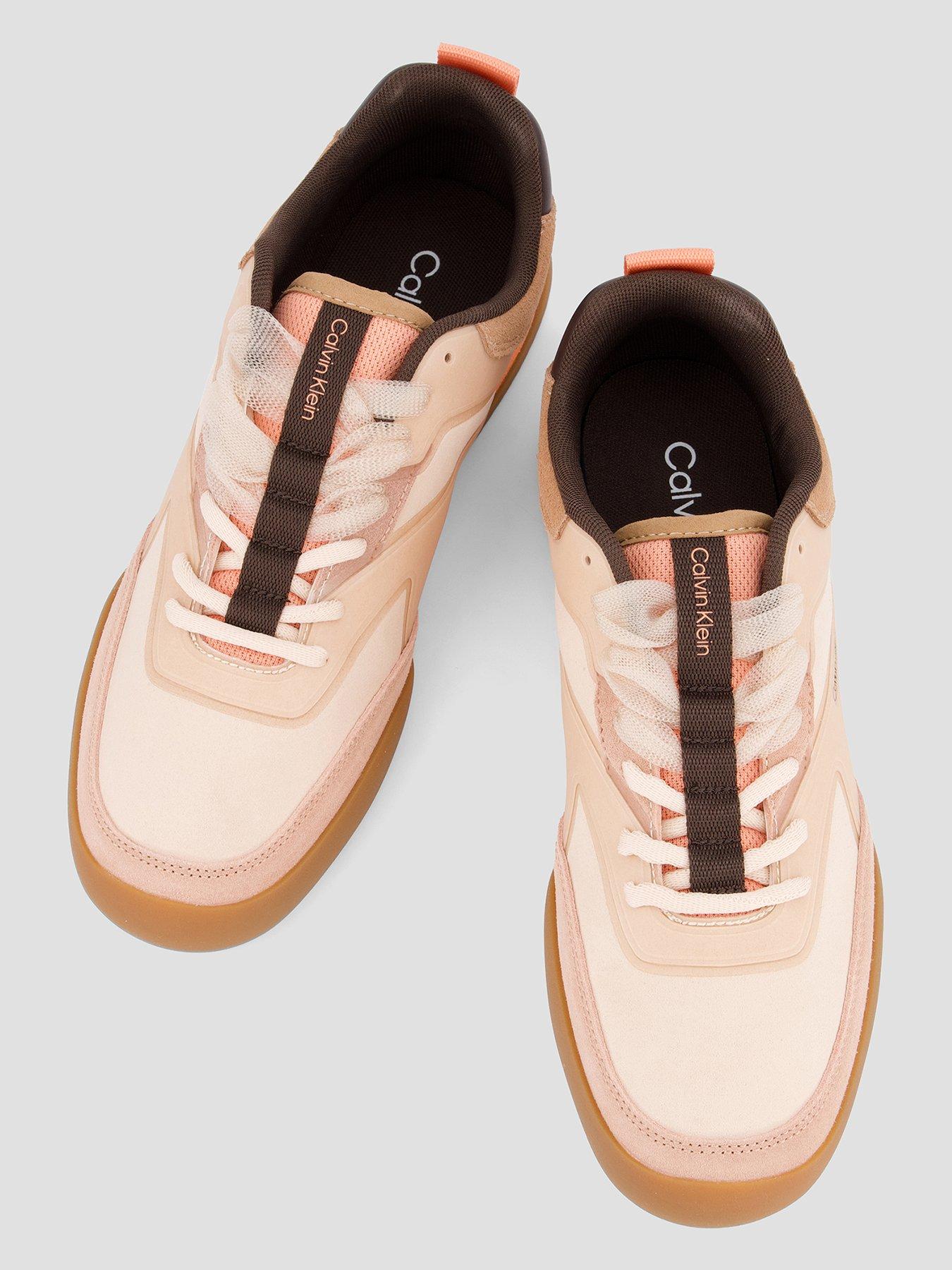Image 3 of 7 of Calvin Klein Kayla Organza Runner Trainers - Brown