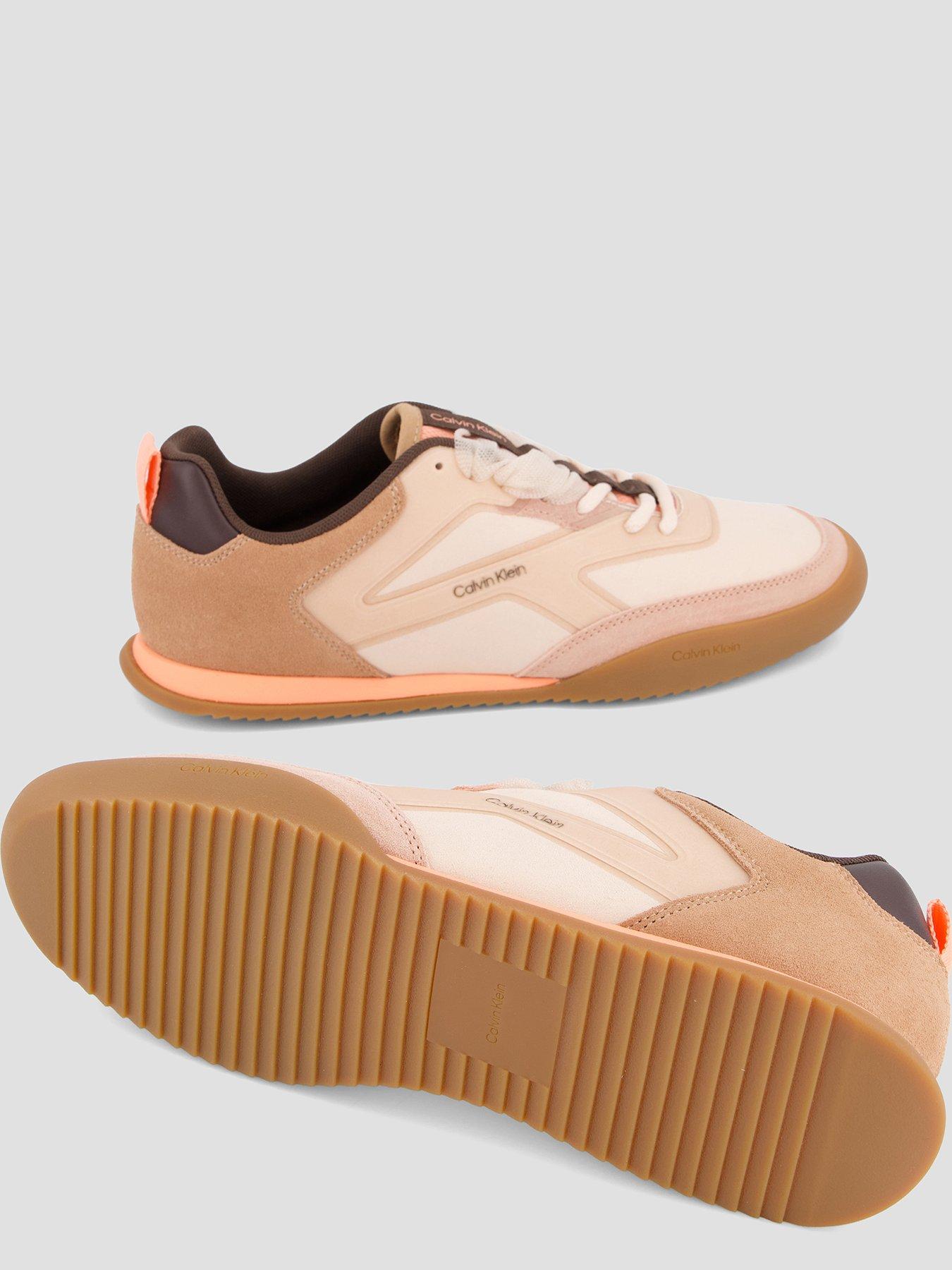 Image 4 of 7 of Calvin Klein Kayla Organza Runner Trainers - Brown