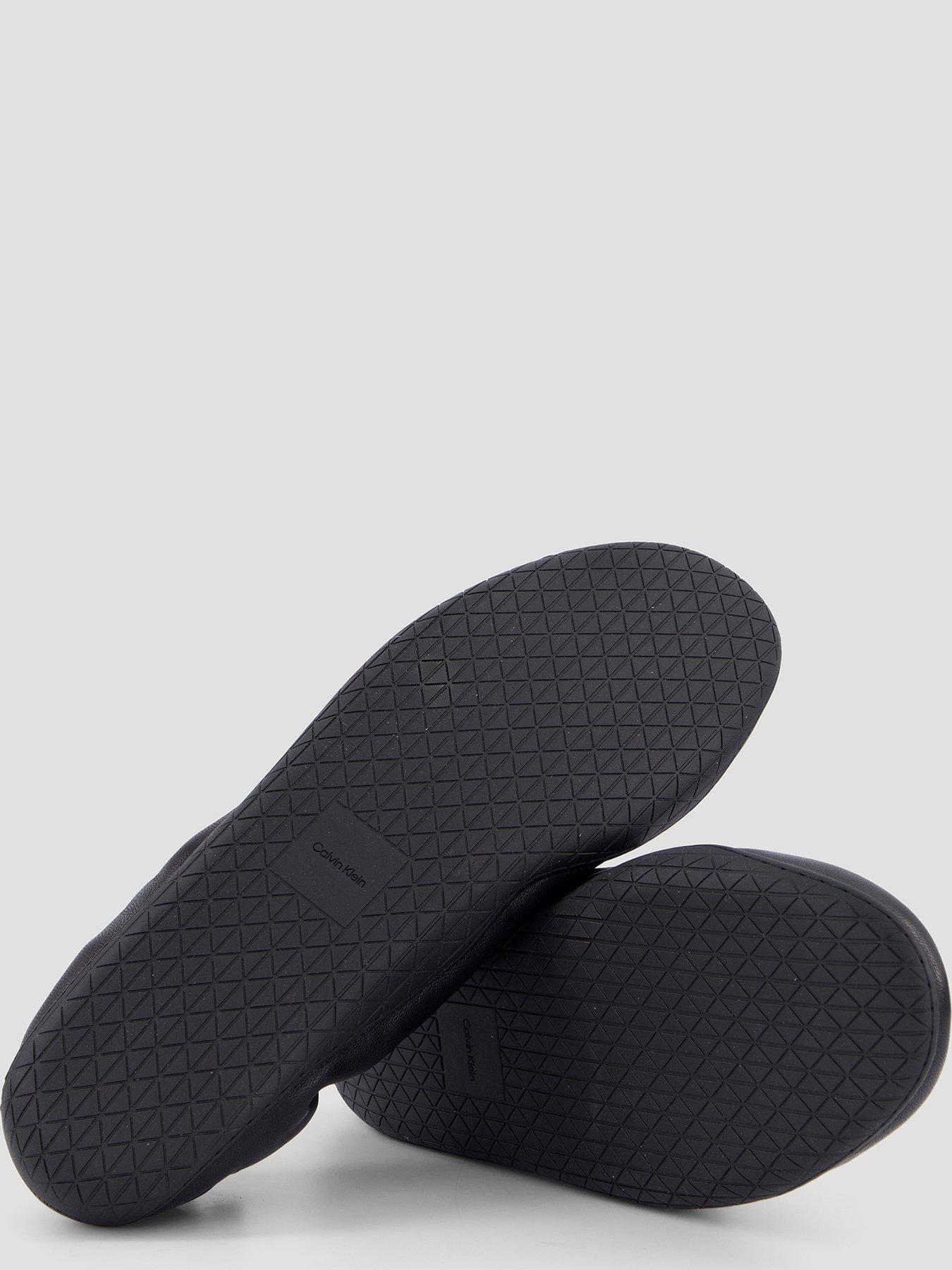 Image 4 of 7 of Calvin Klein Leather Hybrid Ballet Trainers - Black