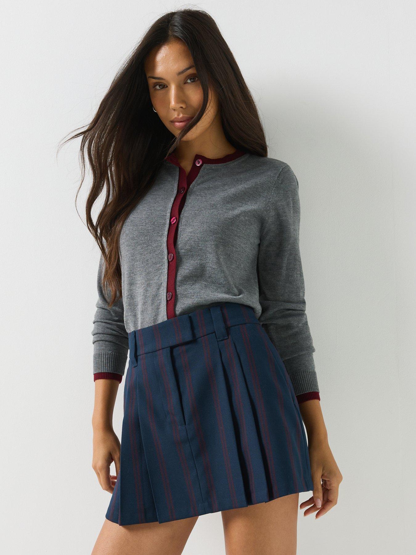 Image 1 of 5 of Tommy Jeans Tjw Pleated Mini Skirt