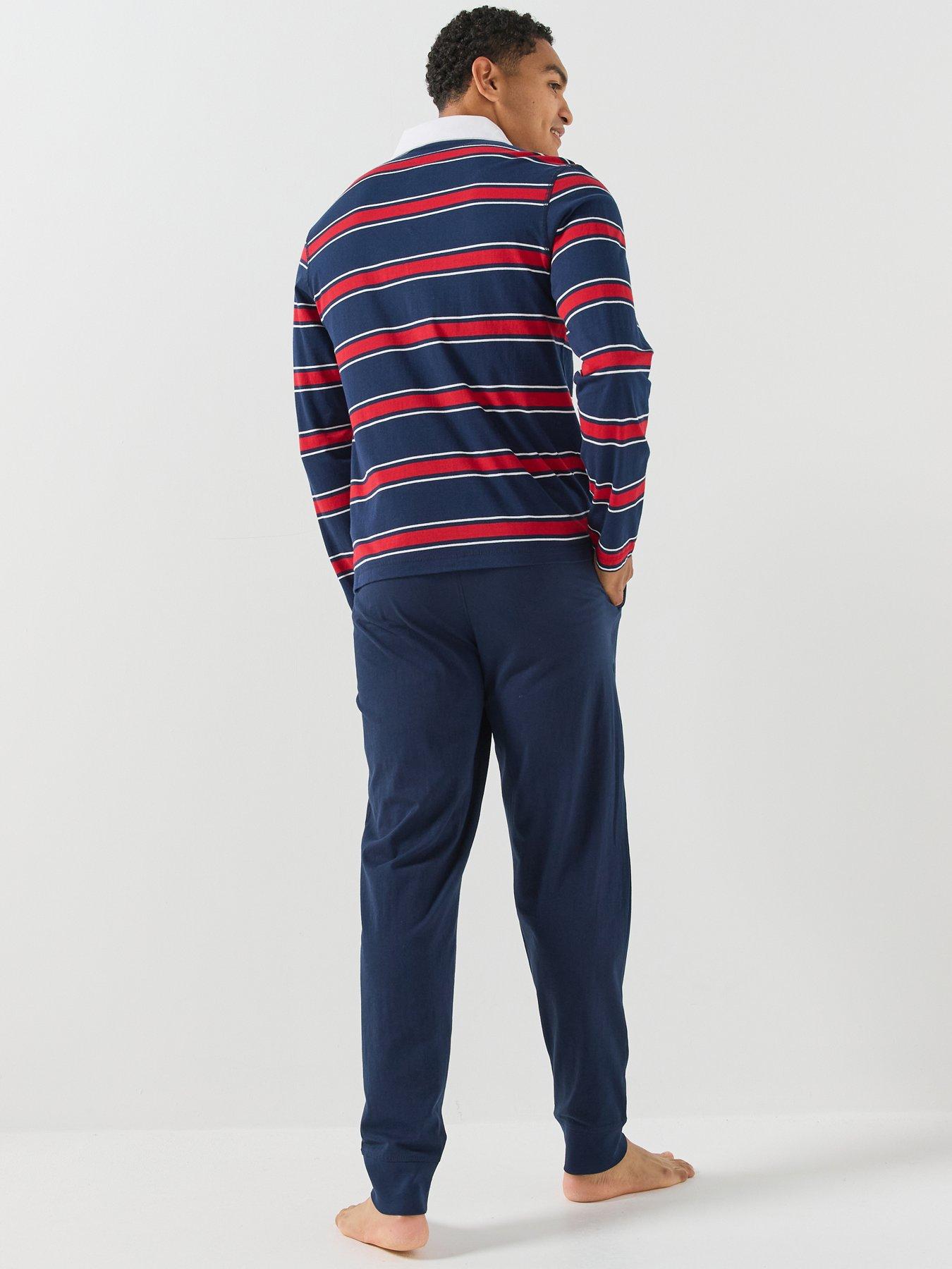 Image 2 of 6 of Tommy Hilfiger Rugby Polo Pyjama Set - Navy