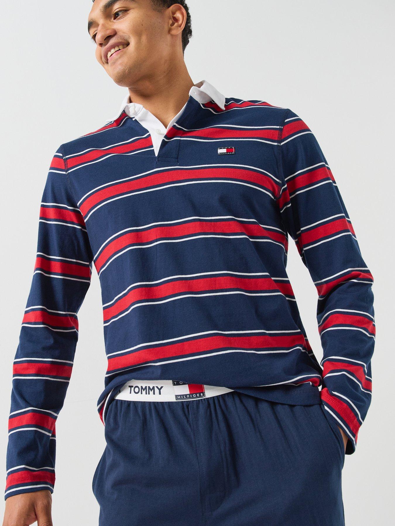 Image 5 of 6 of Tommy Hilfiger Rugby Polo Pyjama Set - Navy
