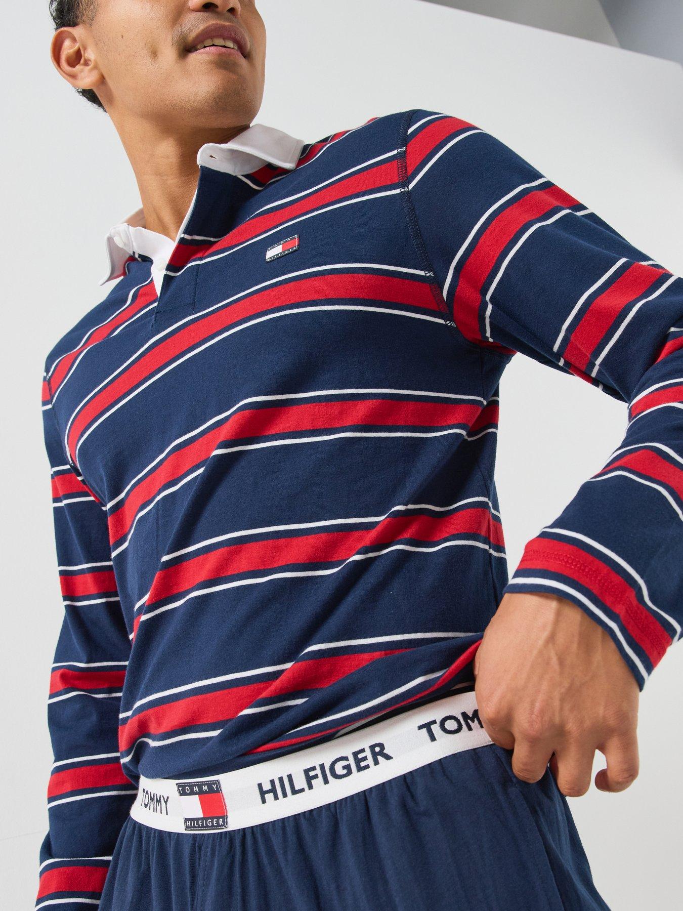 Image 6 of 6 of Tommy Hilfiger Rugby Polo Pyjama Set - Navy