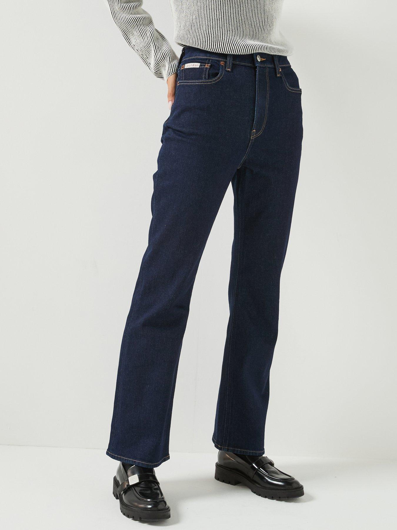 Calvin Klein Jeans High Rise Bootcut Jeans - Blue
