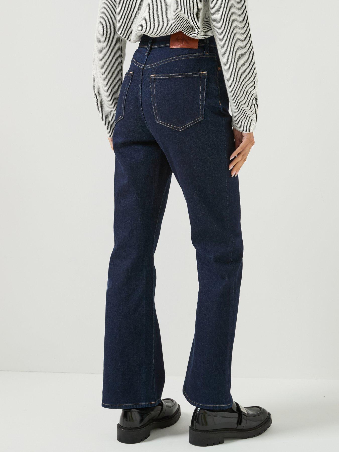 Image 2 of 5 of Calvin Klein Jeans High Rise Bootcut Jeans - Blue