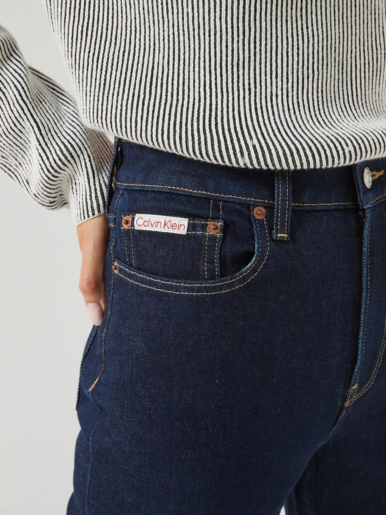 Image 4 of 5 of Calvin Klein Jeans High Rise Bootcut Jeans - Blue