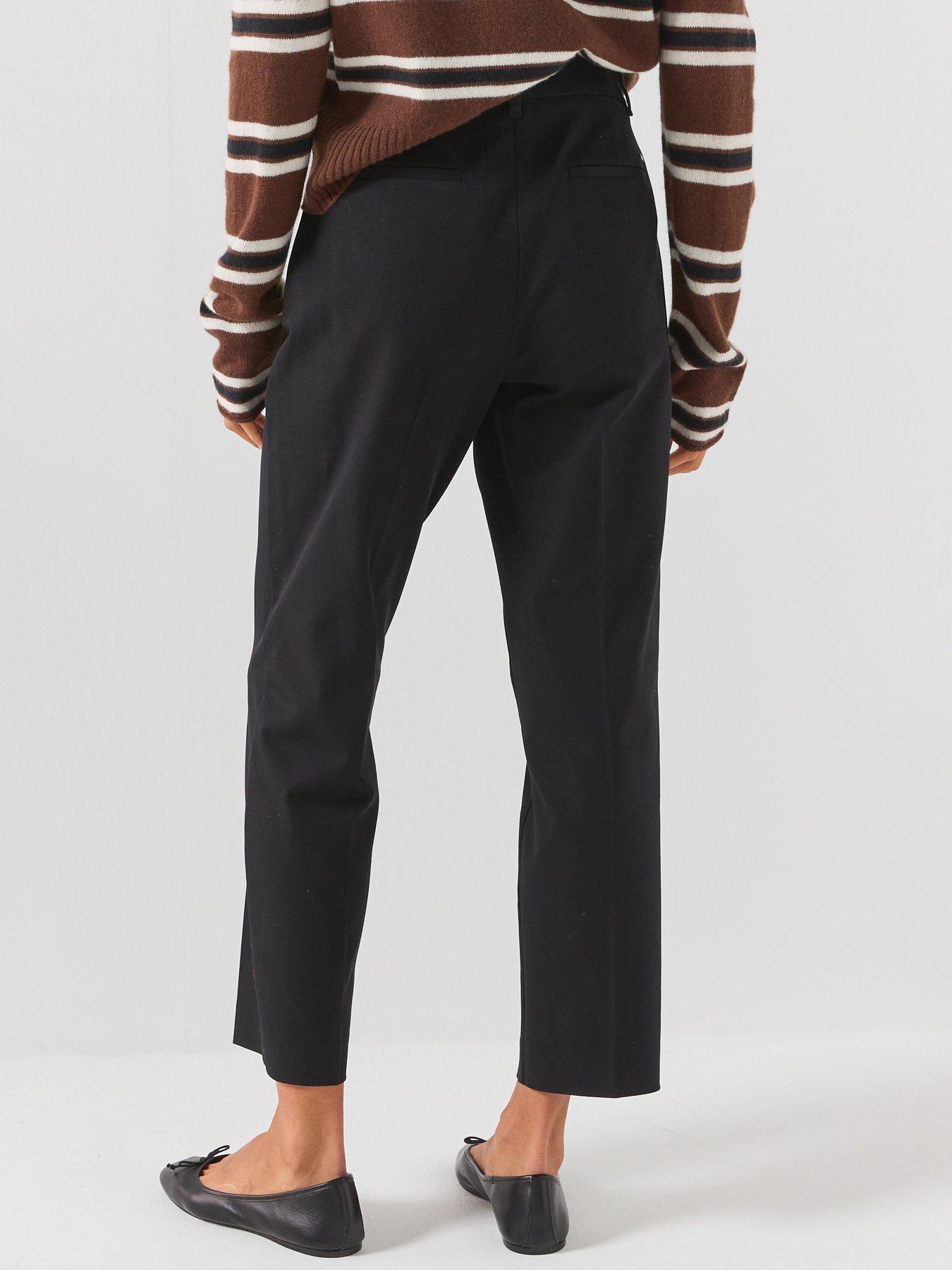 Image 2 of 6 of Tommy Hilfiger Slim Straight Gabardine Trousers - Black
