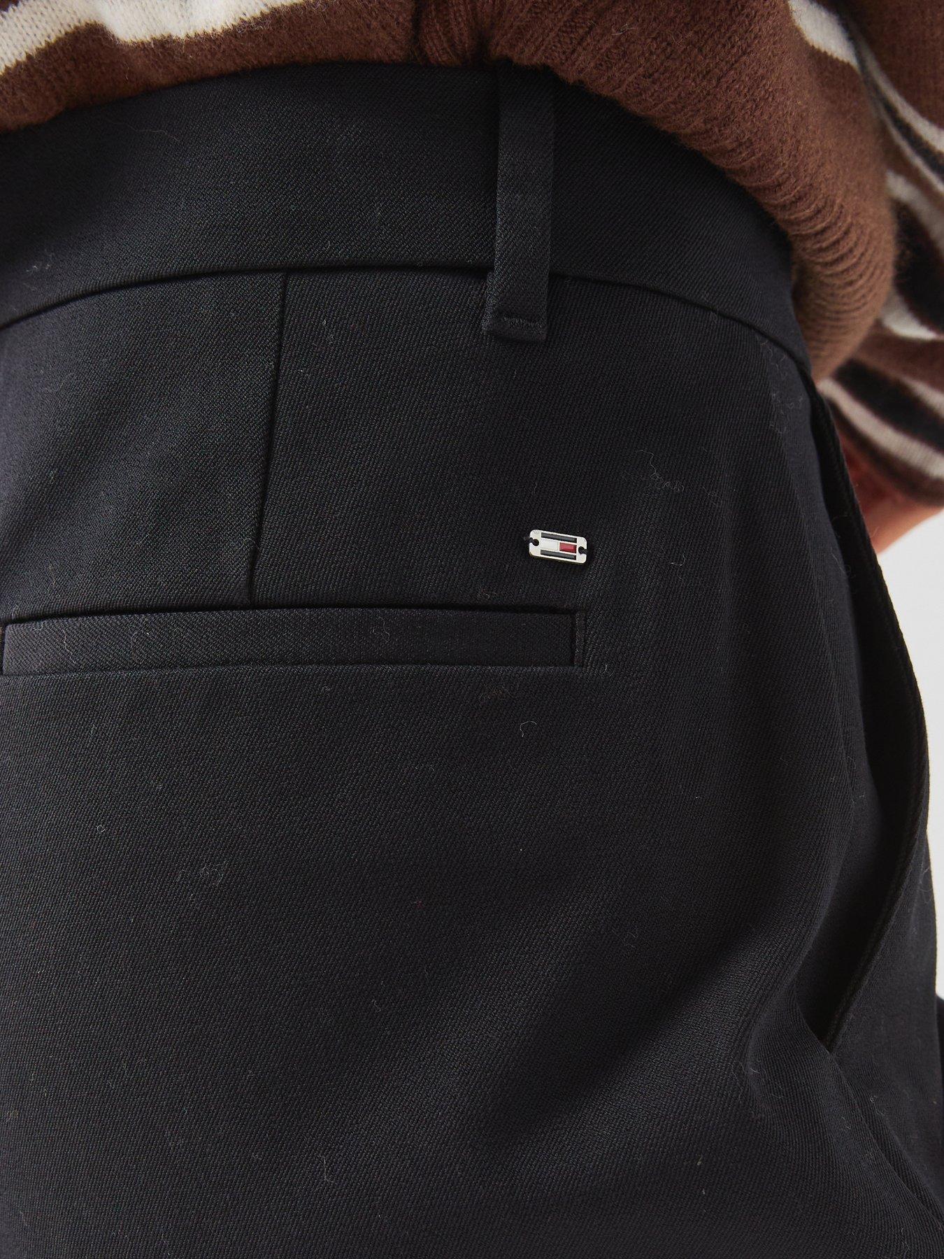 Image 5 of 6 of Tommy Hilfiger Slim Straight Gabardine Trousers - Black