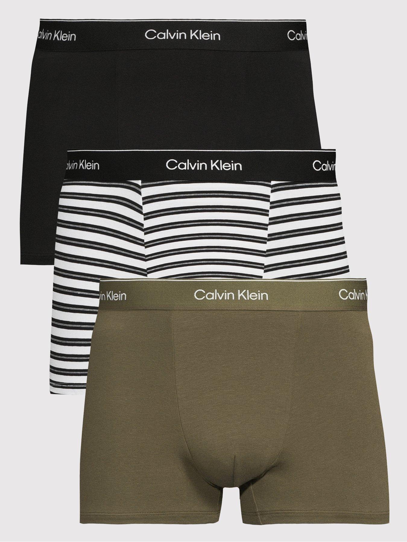 Calvin Klein 3 Pack Relaxed Fit Trunks - Assorted