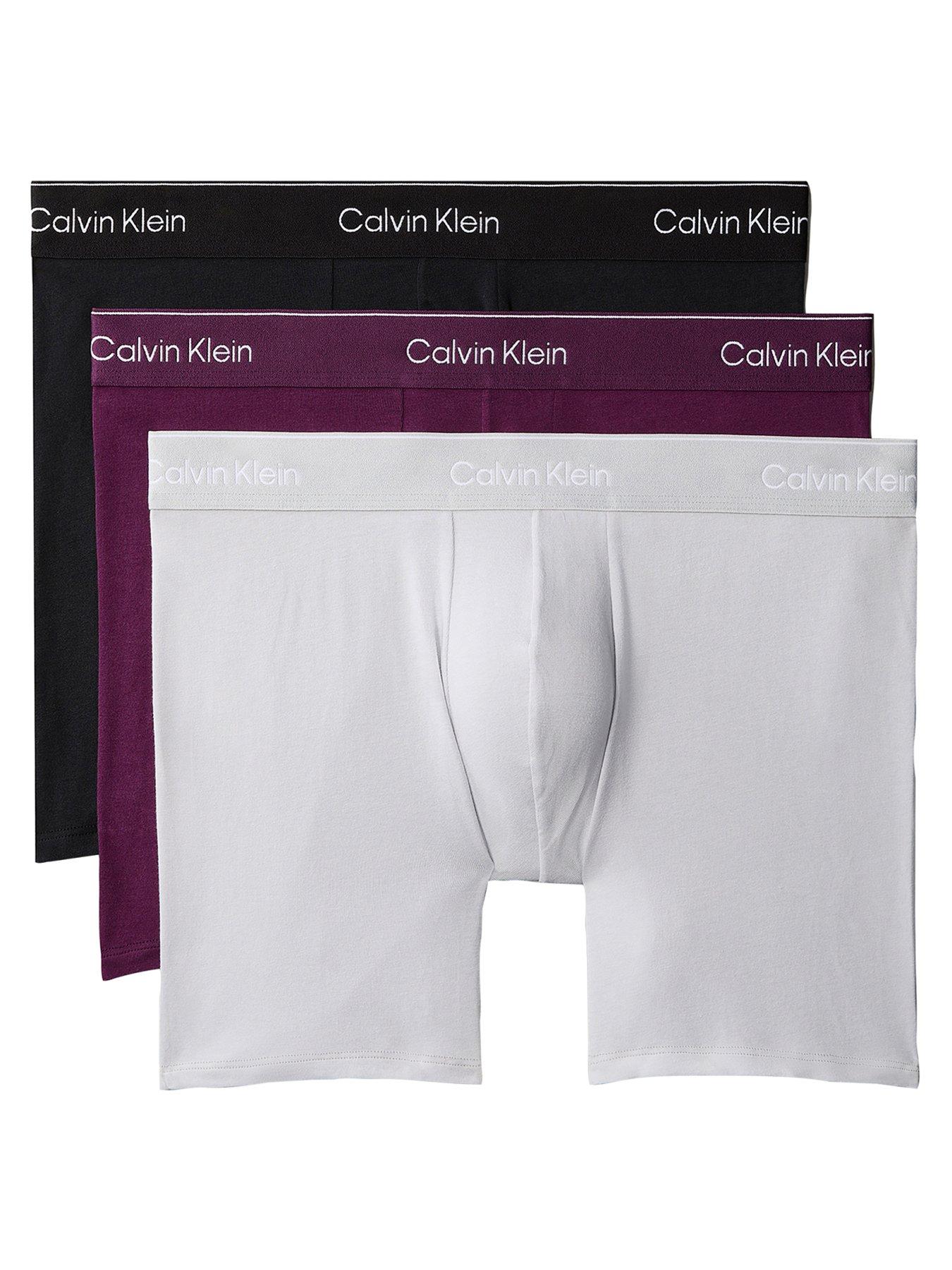 Calvin Klein 3-Pack Cotton Stretch Boxer Briefs - Assorted