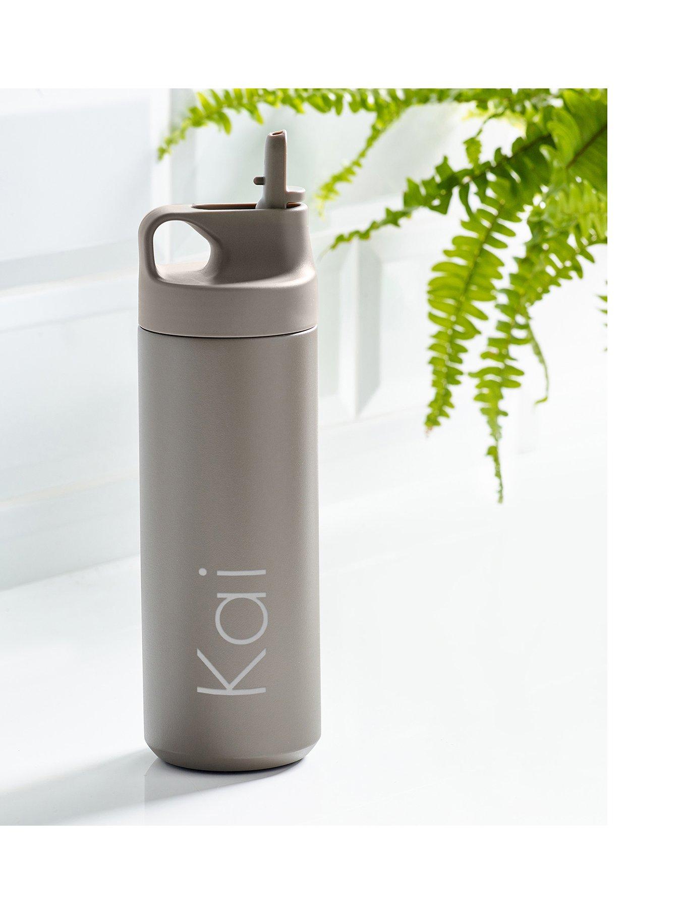 Love Abode Personalised Straw Personalised Insulated Water Bottle: Stainless Steel Flask with Straw, 500ml