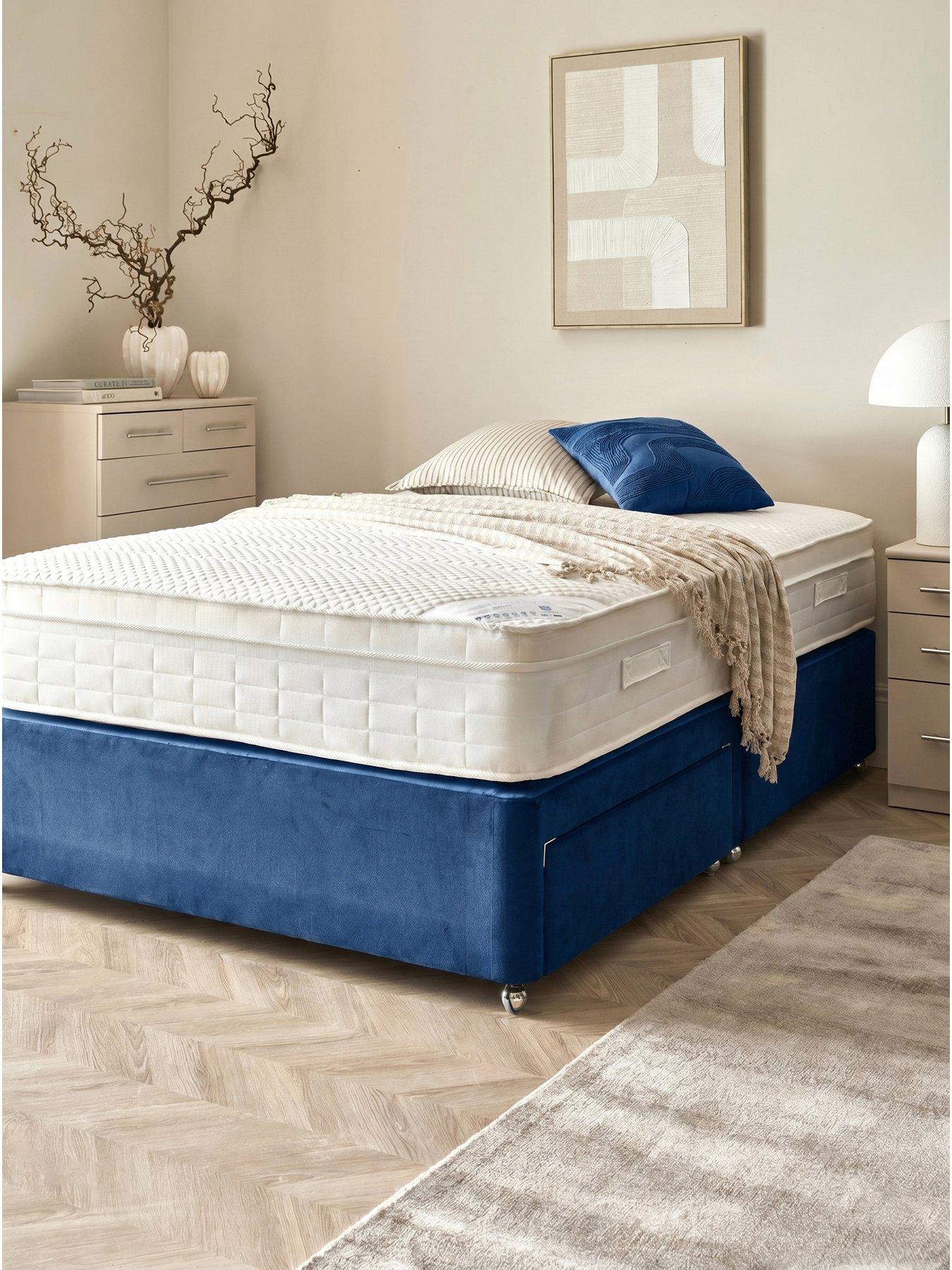 Shire Beds Plush Upholstered Bed Base - Sk Ns - FSC® Certified