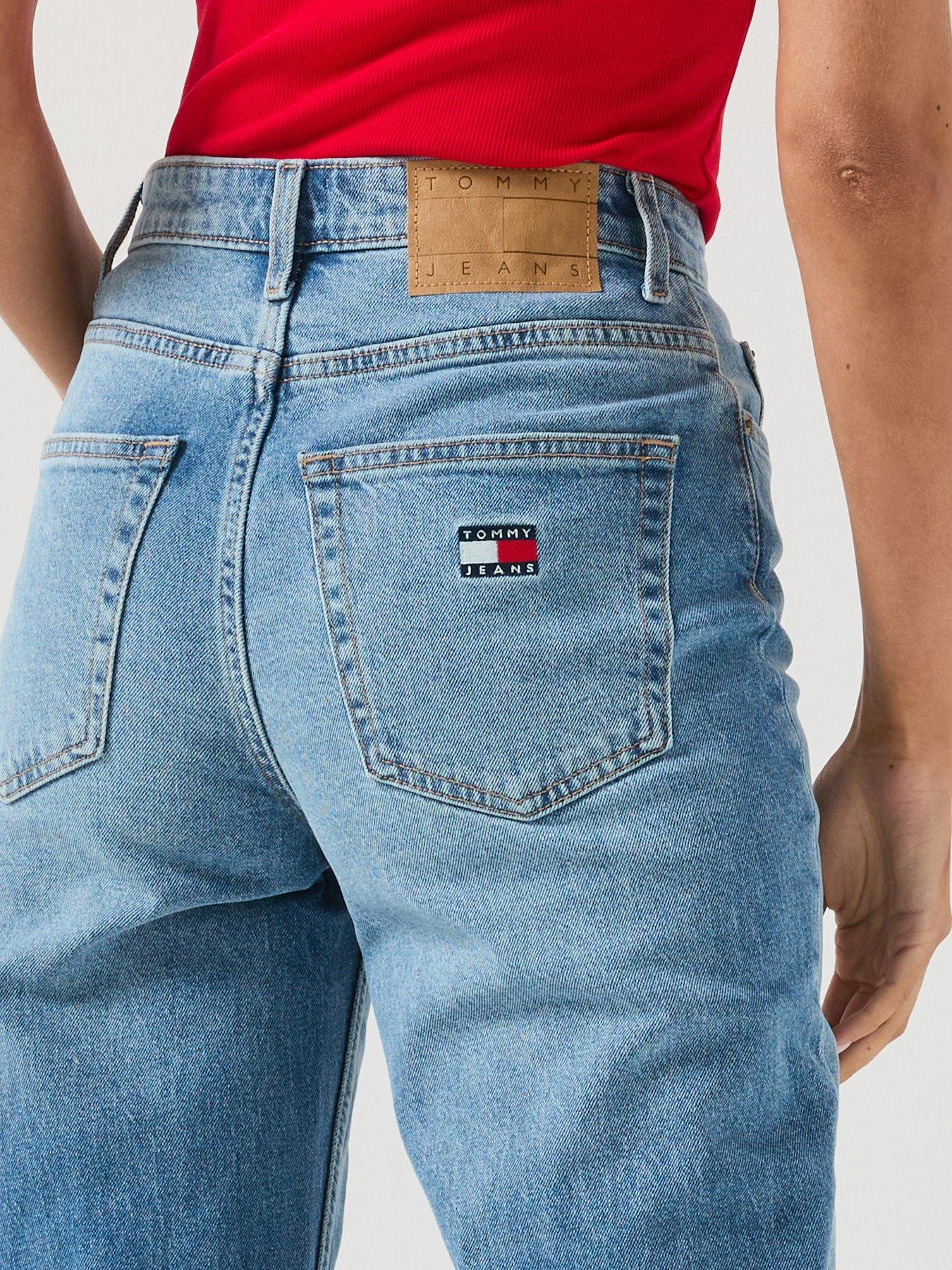 Image 5 of 6 of Tommy Jeans Layla High Rise Straight Jeans - Denim Medium