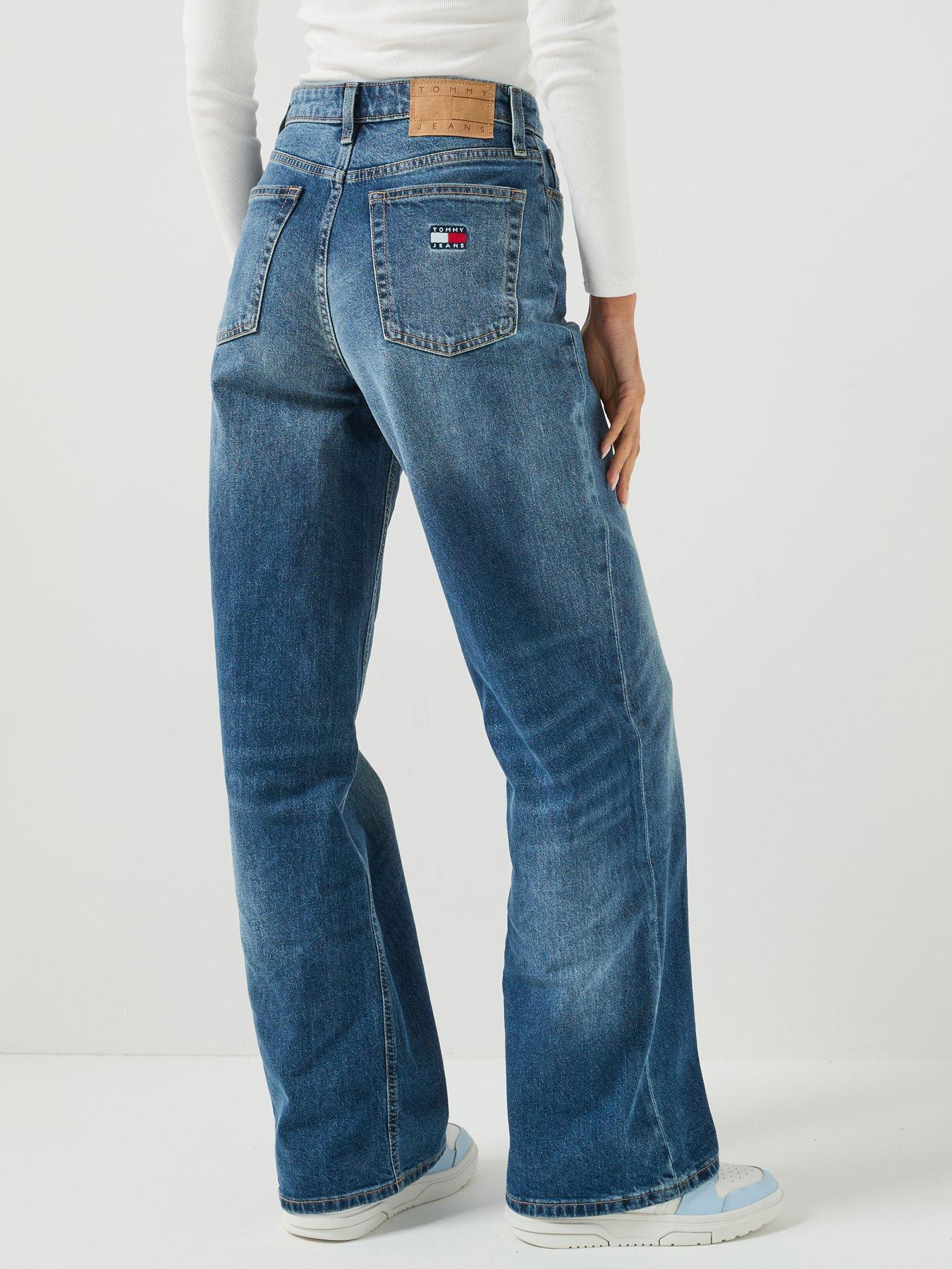 Image 2 of 6 of Tommy Jeans Women's Claire High Rise Wide Leg Jeans - Blue