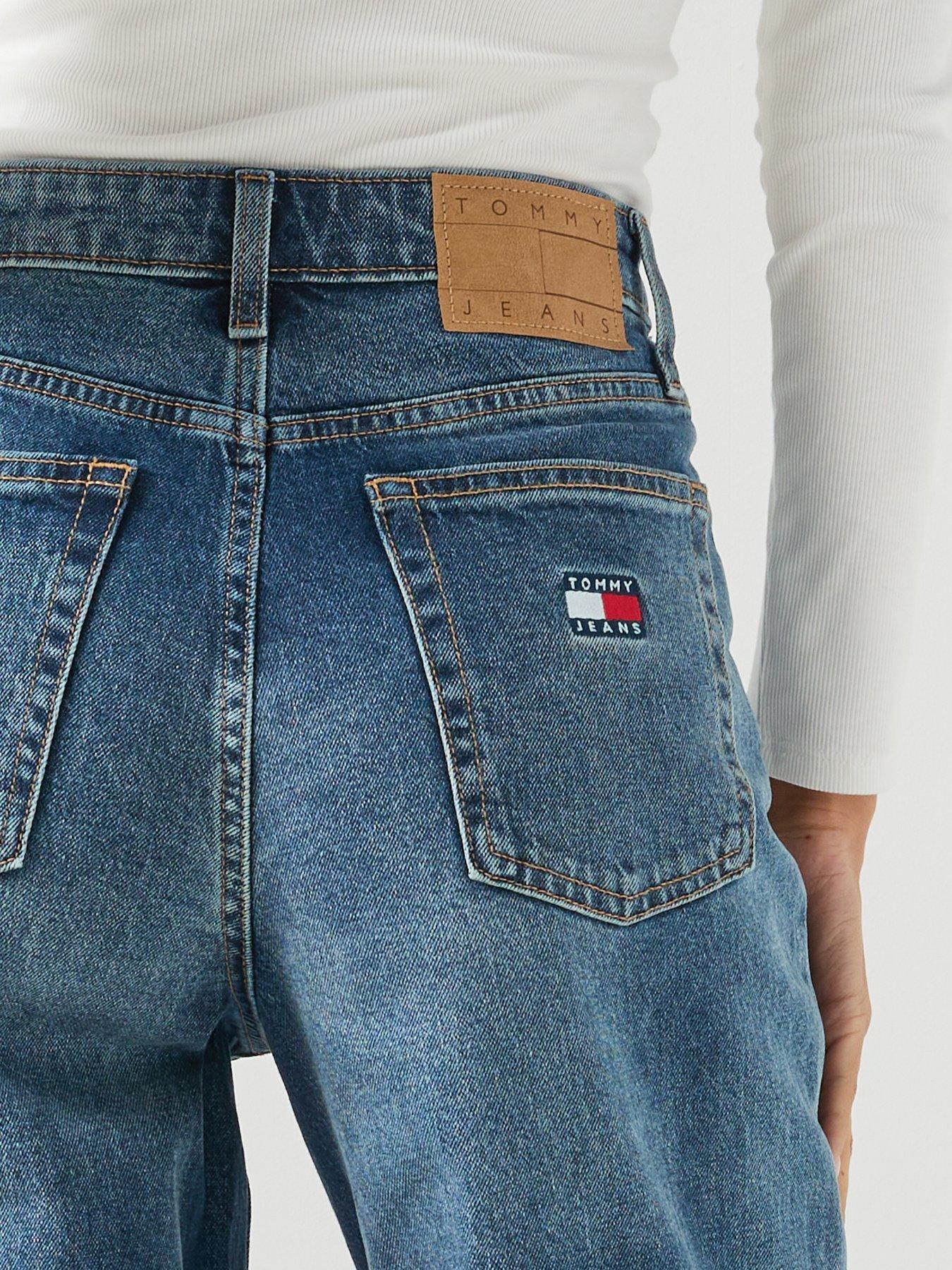 Image 6 of 6 of Tommy Jeans Women's Claire High Rise Wide Leg Jeans - Blue