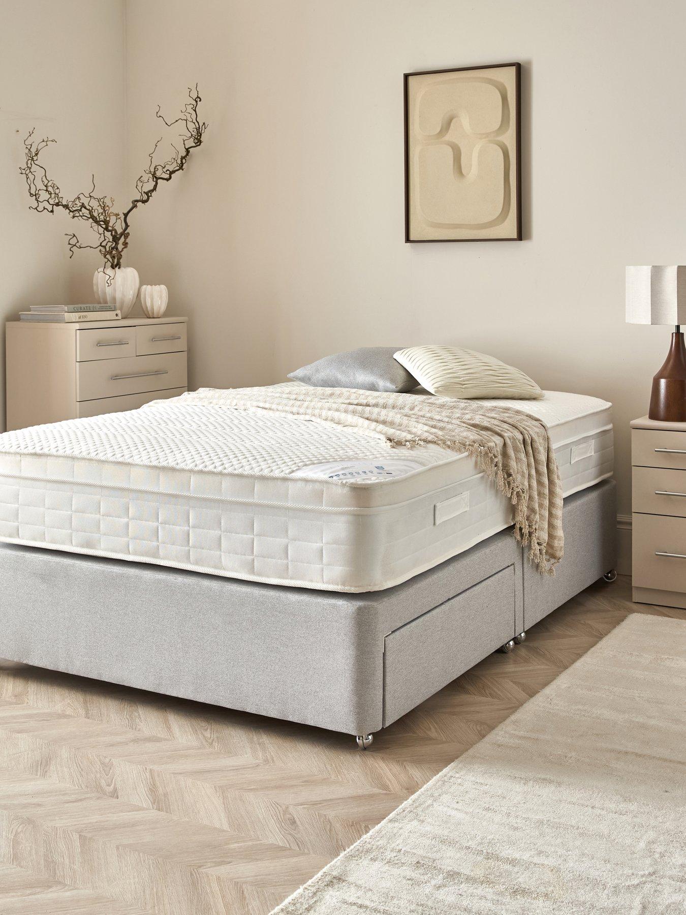 Shire Beds Chenille Upholstered Bed Base with a Choice of Storage Options