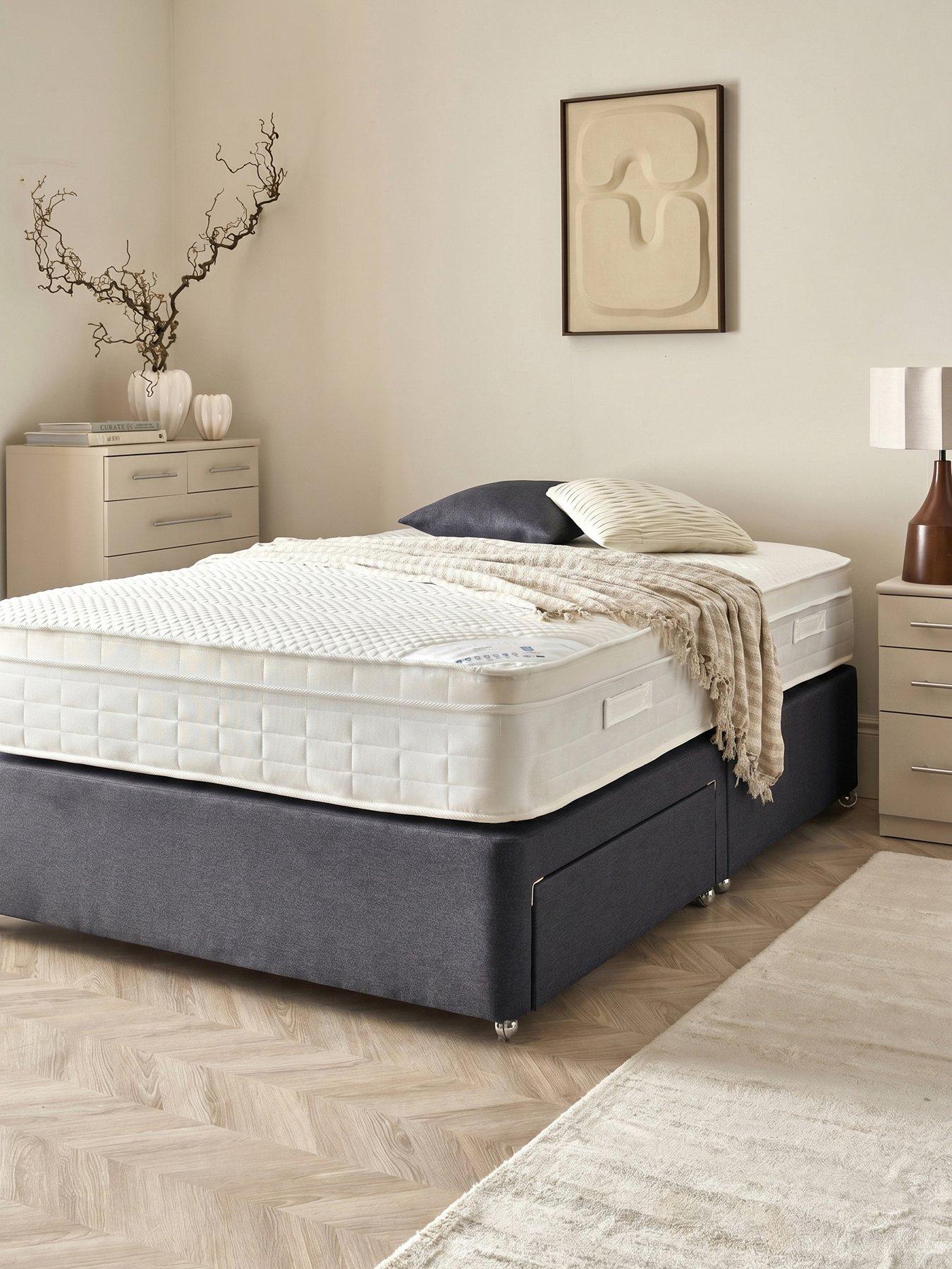 Image 1 of 5 of Shire Beds Chenille Upholstered Bed Base with a Choice of Storage Options
