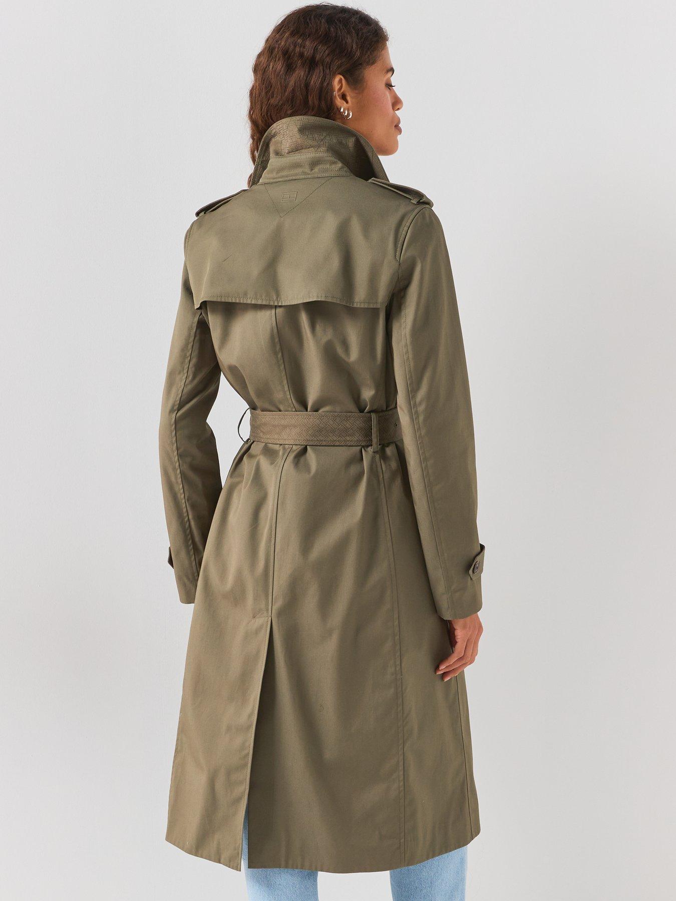 Image 2 of 6 of Tommy Hilfiger Cotton Monogram Trench