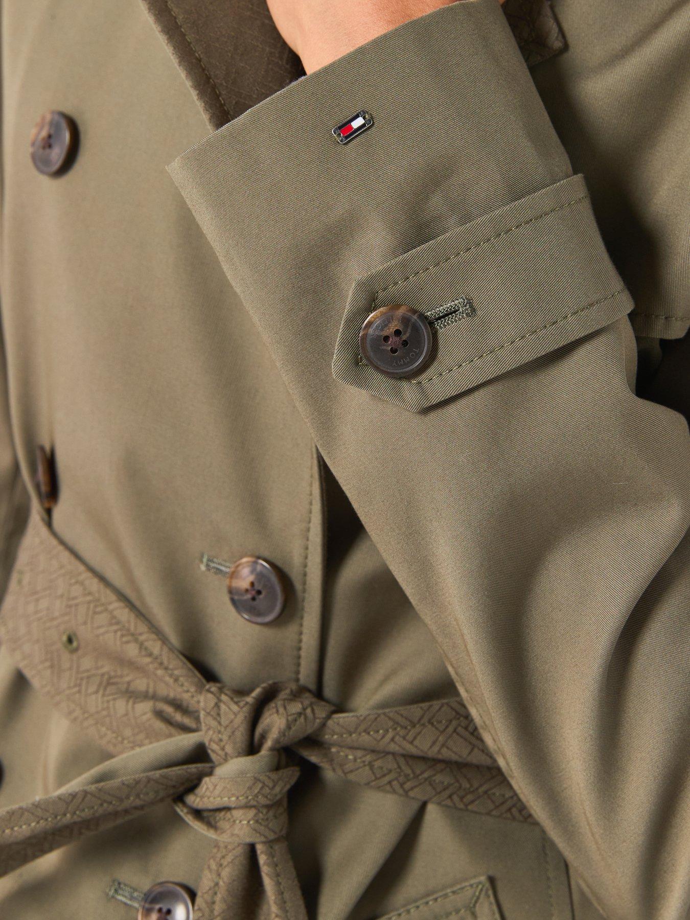 Image 5 of 6 of Tommy Hilfiger Cotton Monogram Trench