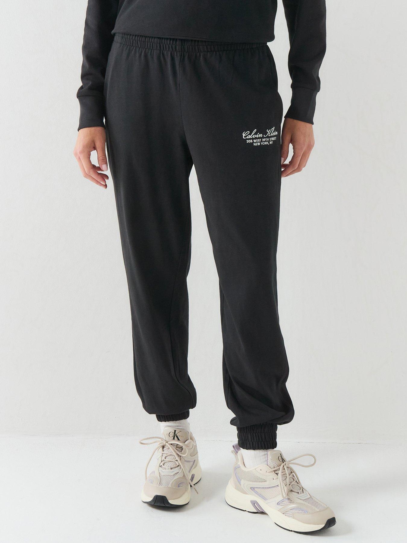 Calvin Klein Heavy Jersey Jogger- Graphic - Black