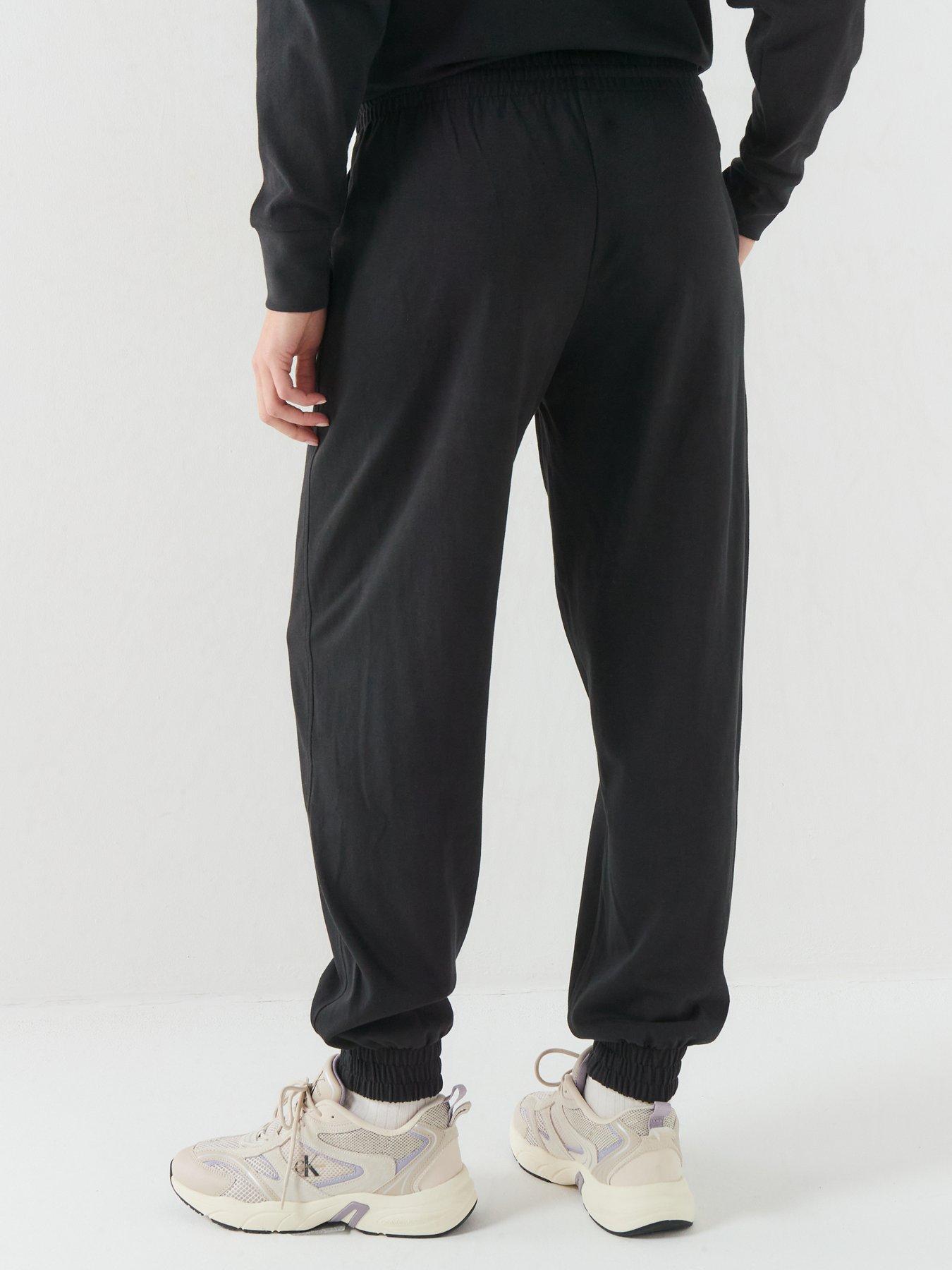 Image 2 of 6 of Calvin Klein Heavy Jersey Jogger- Graphic - Black