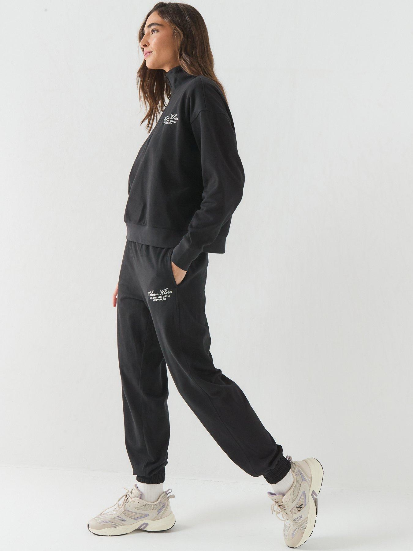 Image 5 of 6 of Calvin Klein Heavy Jersey Jogger- Graphic - Black